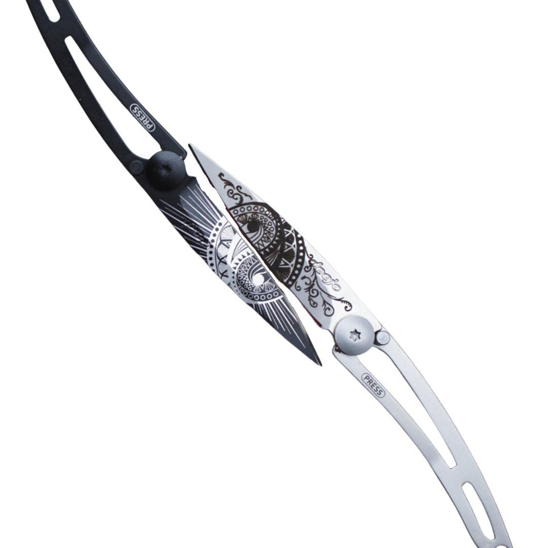 Deejo Taschenmesser - Yin & Yang Paargeschenk, (2er Set), Yin und Yang Paargeschenk