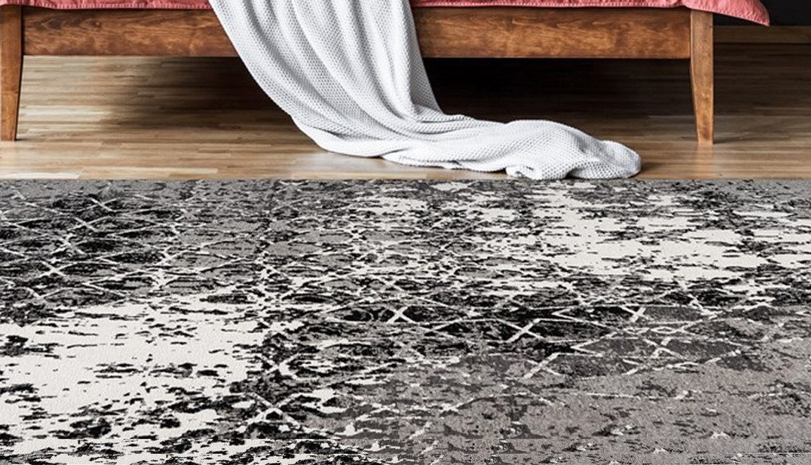 Arte Espina Teppich Iglesia 100, rechteckig, Höhe: 10 mm, Jacquard-Teppich, dezente Farbwahl, Rücken aus 100 % Baumwolle