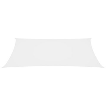 furnicato Sonnenschirm Sonnensegel Oxford-Gewebe Rechteckig 4x7 m Weiß