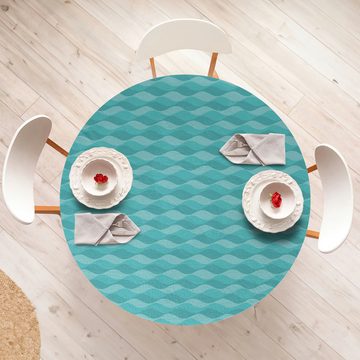 Abakuhaus Tischdecke Rundum-elastische Stofftischdecke, Welle Abstrakt Unterwasser-Design