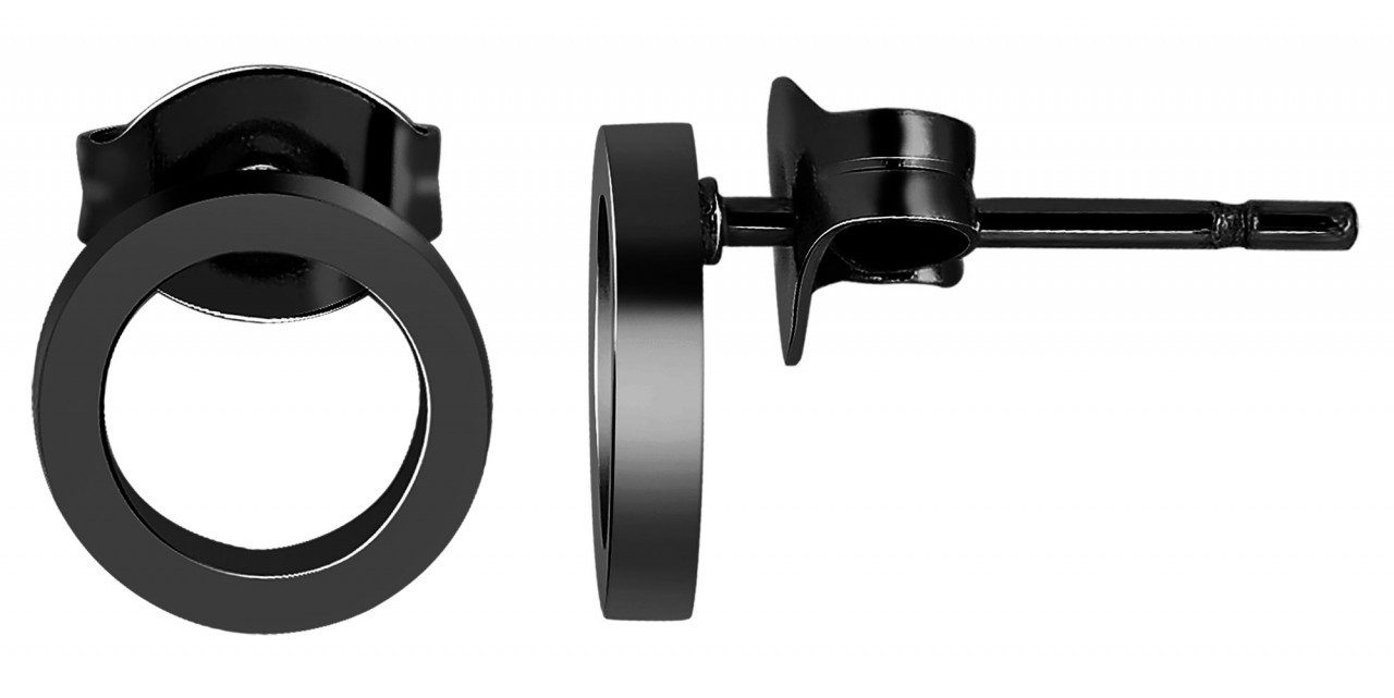 Adelia´s Paar Ohrhänger Damen Ohrstecker aus poliertem Edelstahl Ø 8 mm günstig online kaufen