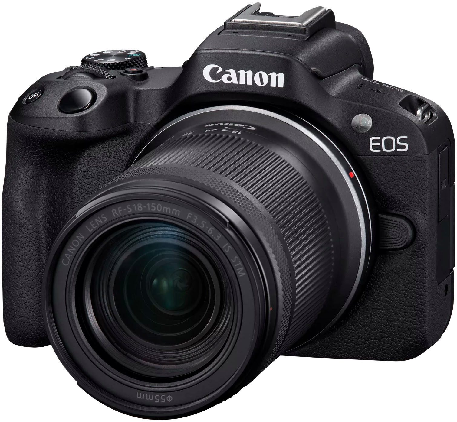 Canon EOS R50 + Objektiv RF-S 18-150mm F3.5-6.3 IS Systemkamera (RF-S 18-150mm F3.5-6.3 IS, 24,2 MP, Bluetooth, WLAN)