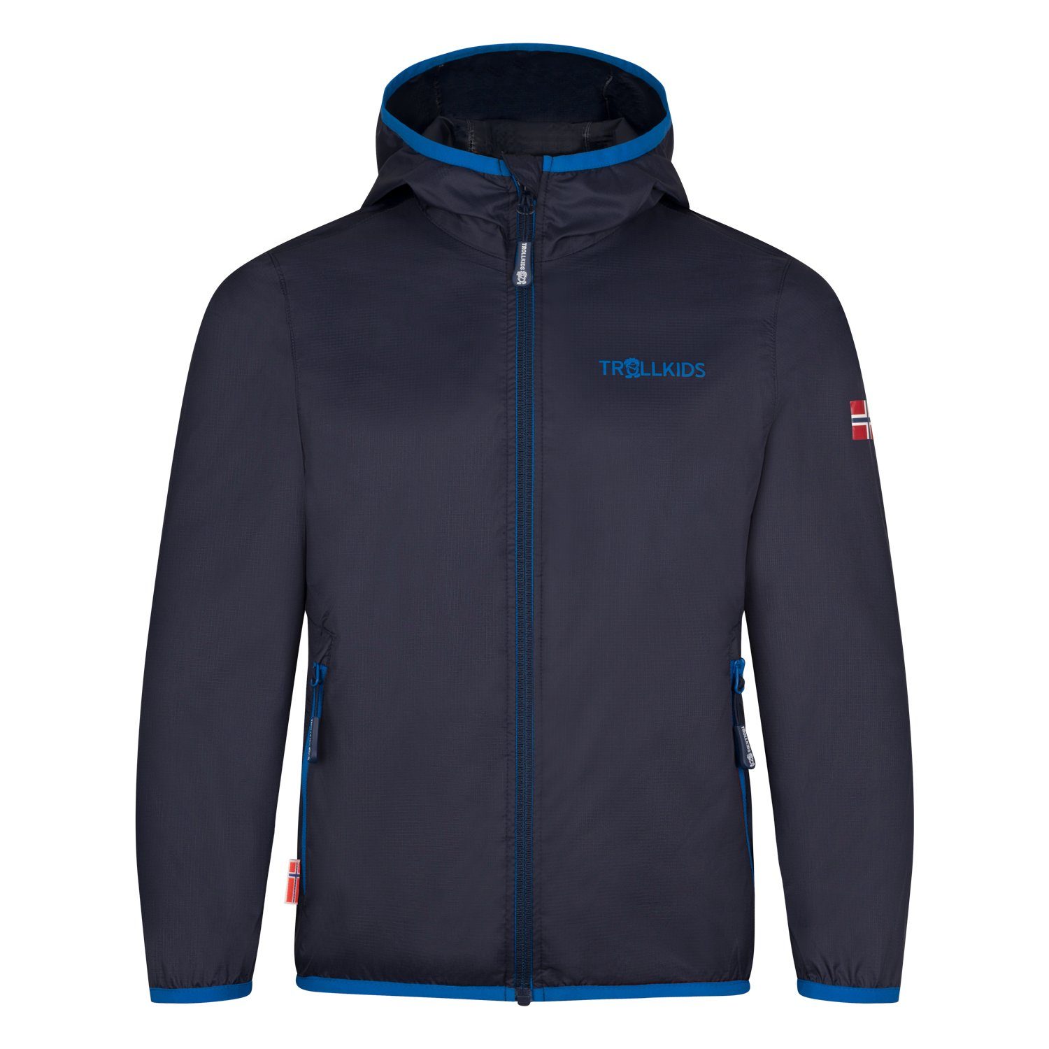 TROLLKIDS Regenjacke Kids Trolltunga Jacket sportlich, aus Polyamid, mit Kapuze, wasserdicht, winddicht, leicht – Bild 2 von 5