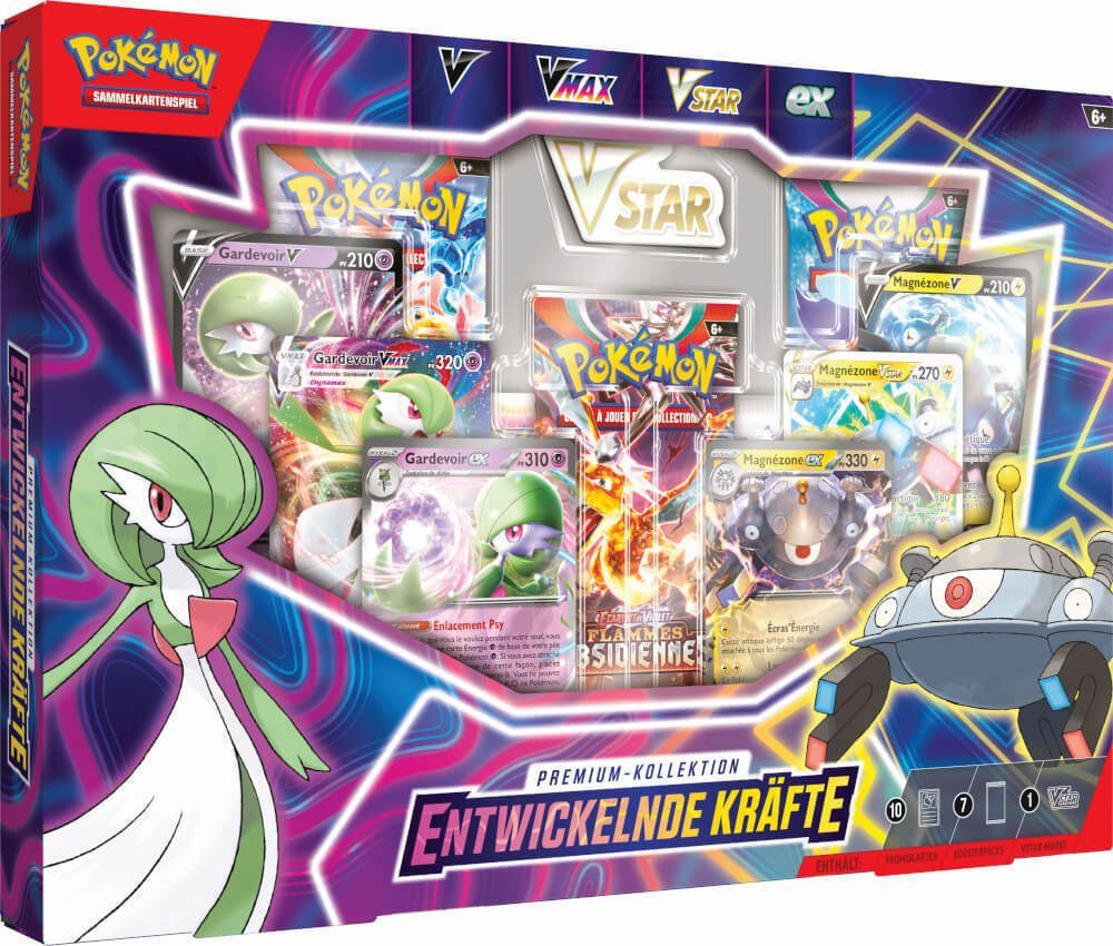 POKÉMON Sammelkarte Pokemon TCG - Entwickelnde Kräfte Premium Kollektion Deutsch