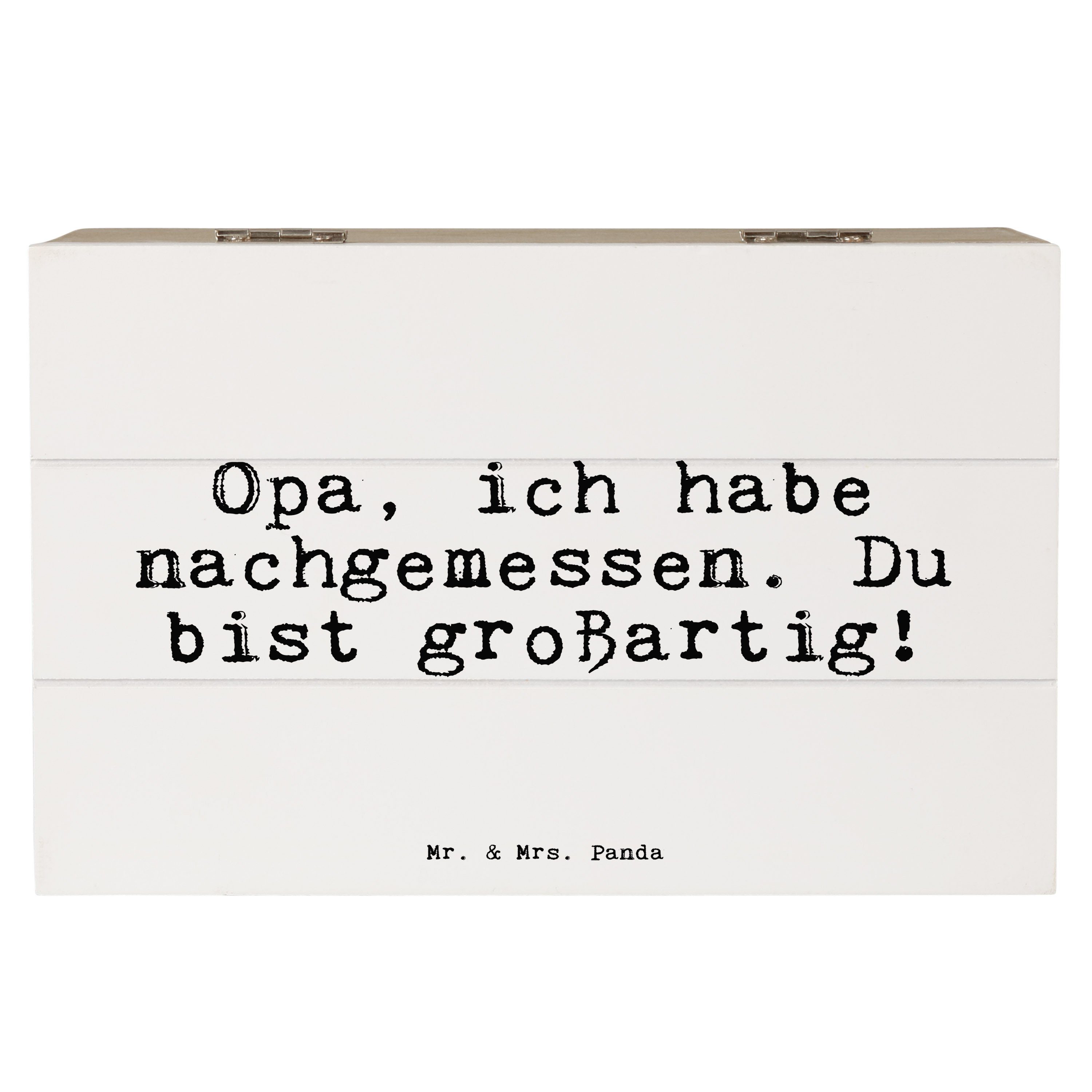 Mr. & Mrs. Panda Dekokiste »Opa, ich habe nachgemessen.... Weiß Opa
