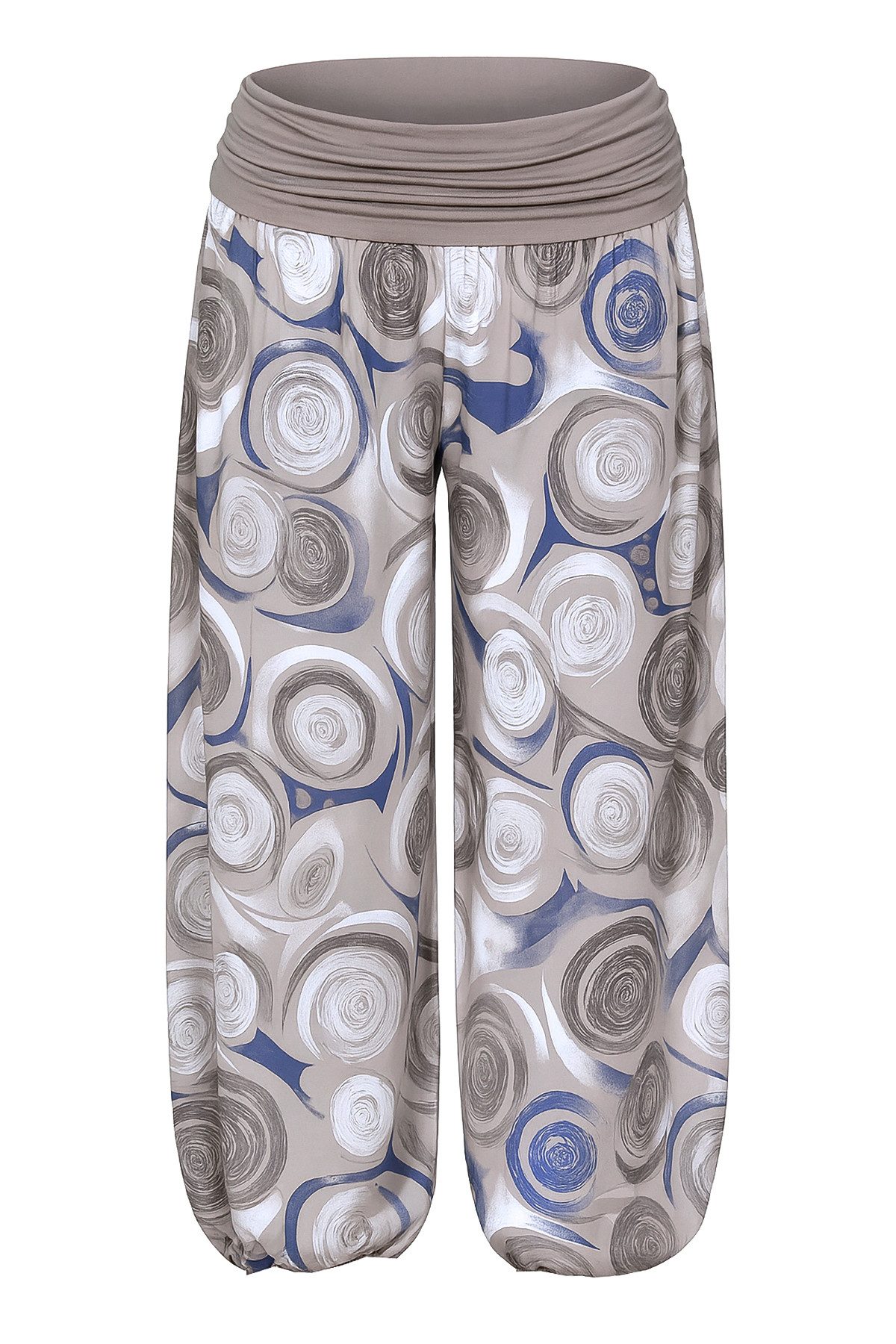 OriginalYou Haremshose Damen Sommerhose luftig & leichte Flatterhose luftig & leicht, leicht transparenter Sommerlook