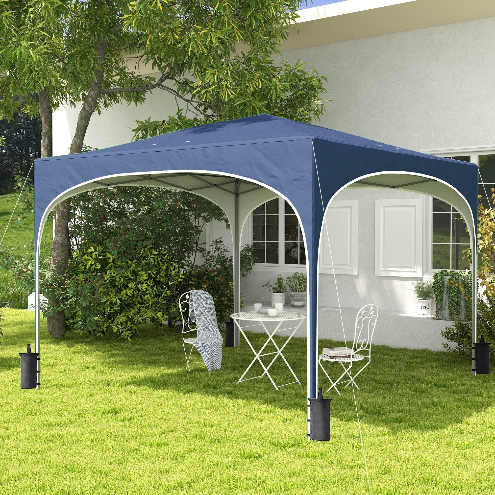 Outsunny Faltpavillon Dreistufig verstellbar, Pop Up günstig online kaufen