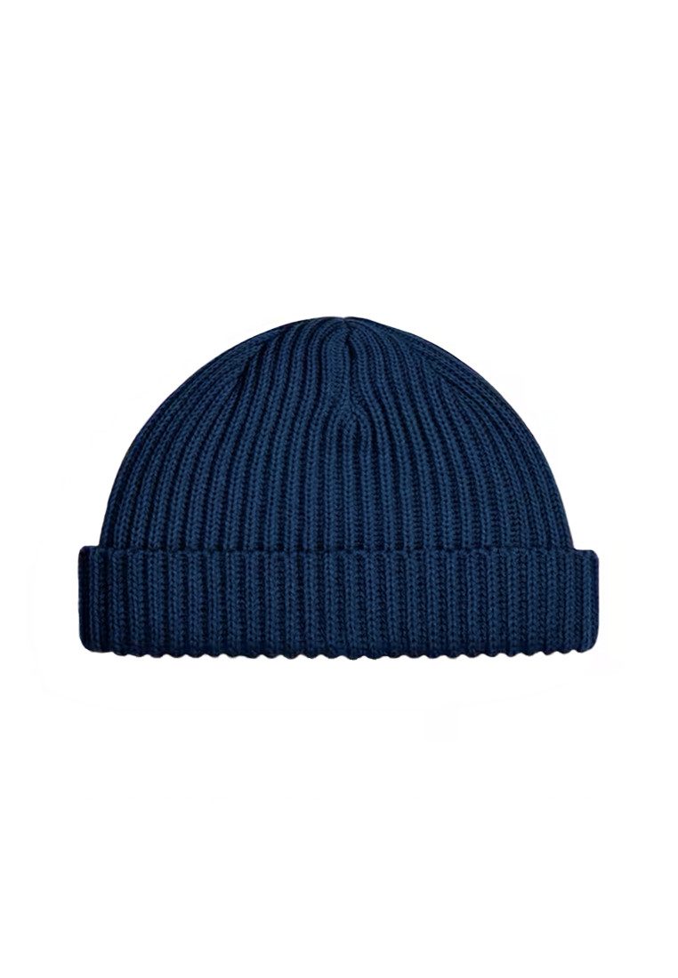 Yuhu Beanie Trawler Beanie Herren kurz Retro Dockermütze mit Umschlag Rippstrick