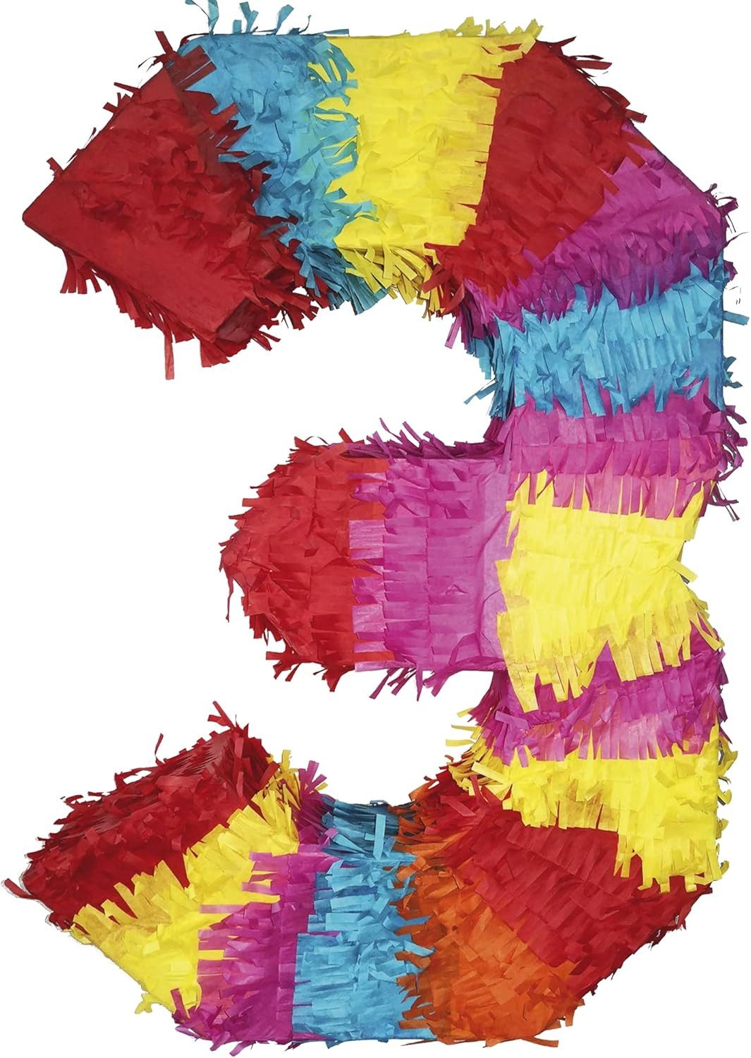 Party Factory Pinata Pinata Zahl 0-9 Geburtstagspinata zum selbst Befüllen, geräumig, stabil