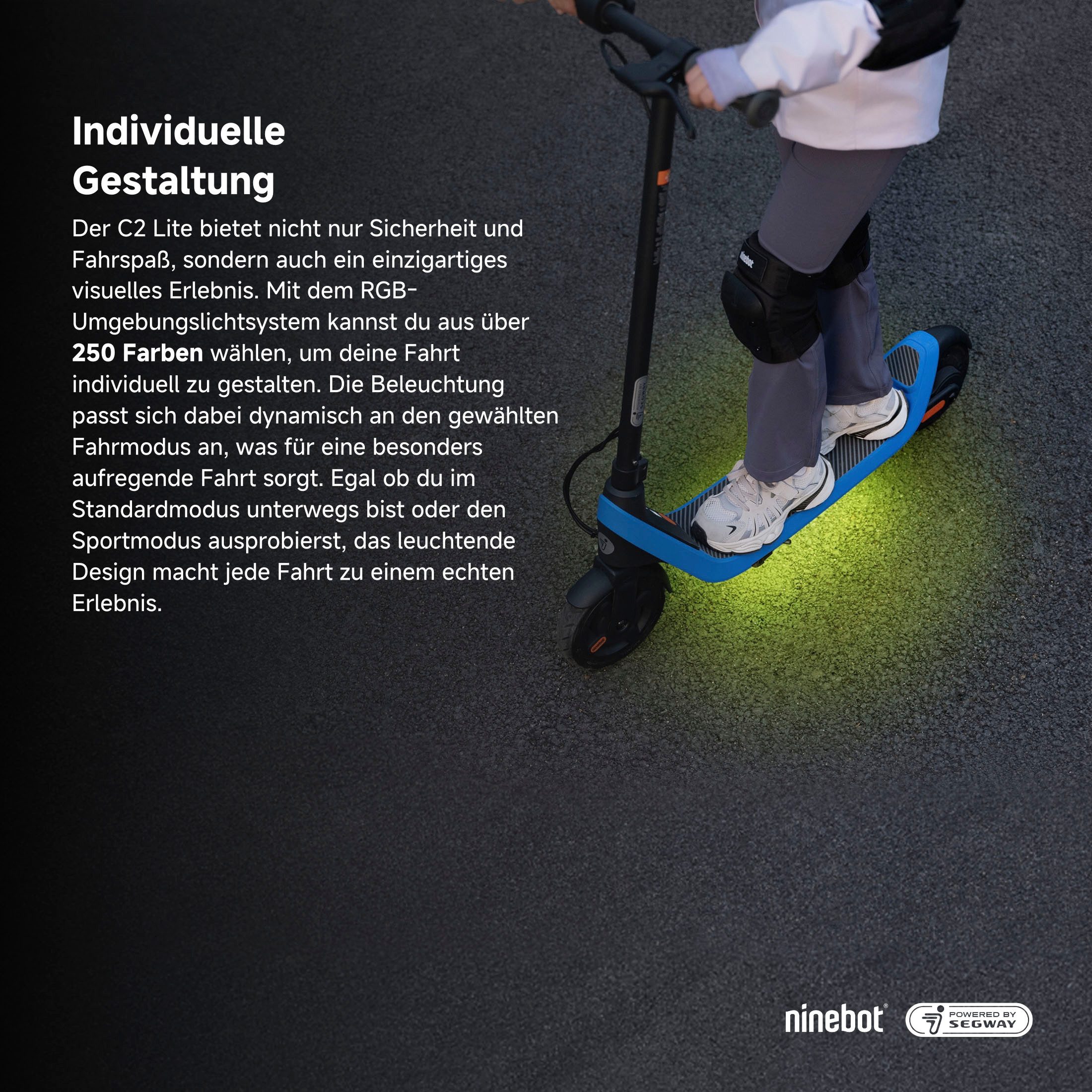 Segway E-Scooter KickScooter C2 Lite, 16 km/h, Ninebot E-Scooter, up to 14 km range