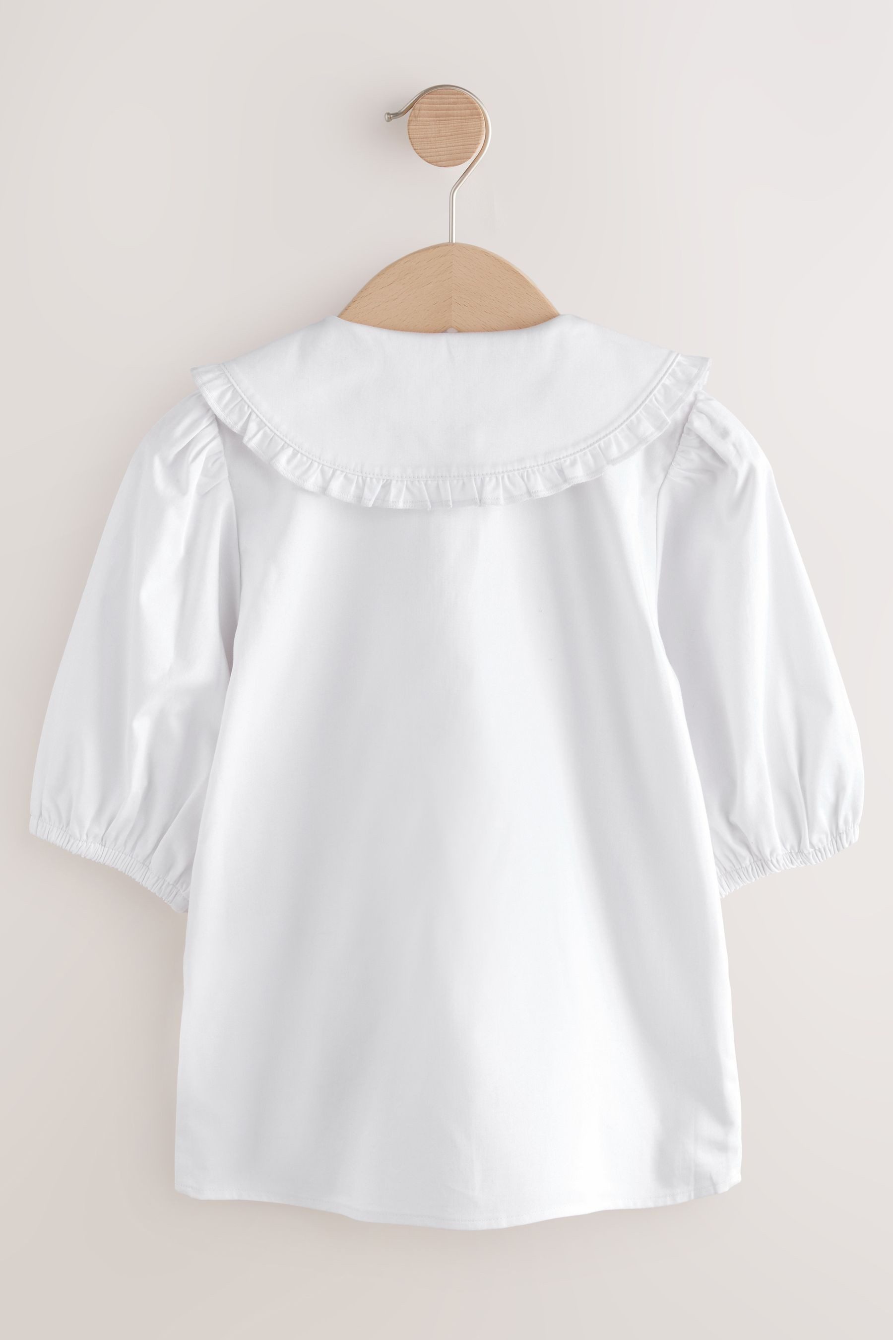 Next Shirtbluse Bluse mit Rüschenkragen, Klettverschluss günstig online kaufen