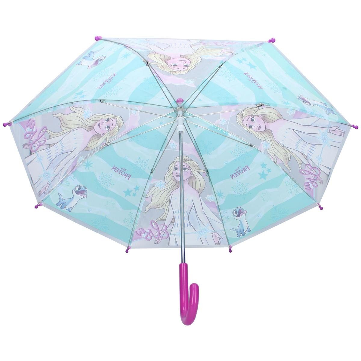 Vadobag Langregenschirm die Eiskönigin Kinderschirm Regenschirm Frozen II Sunny Days Ahead