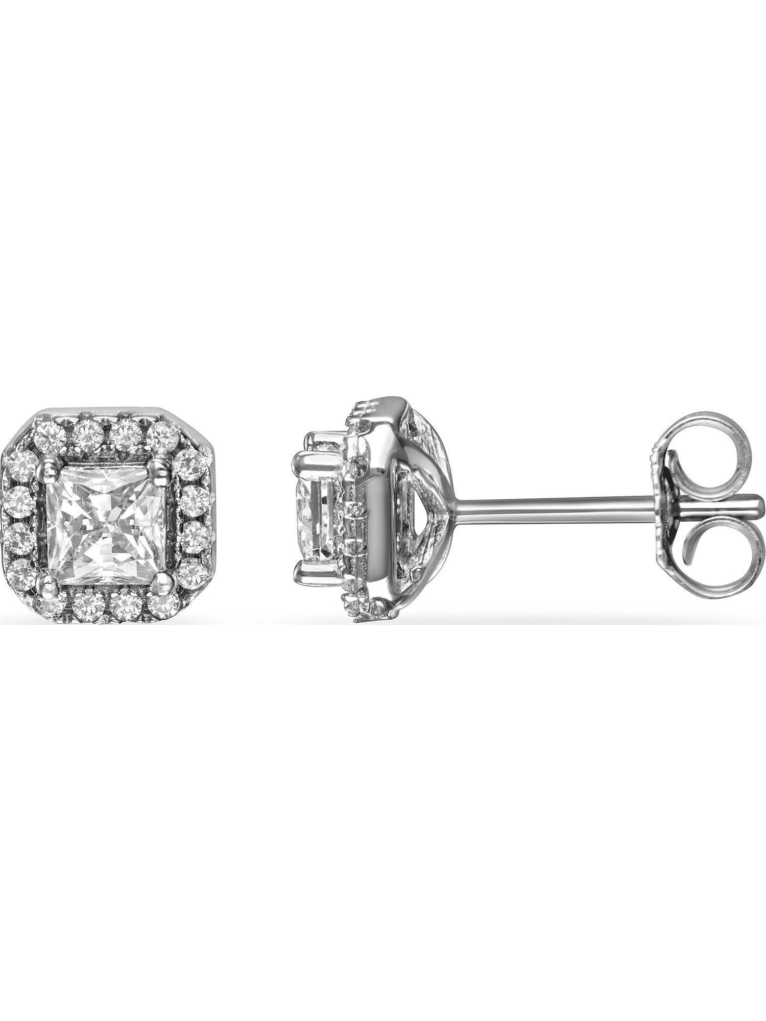 FAVS Paar Ohrstecker FAVS Damen-Ohrstecker 925er Silber 32 Zirkonia