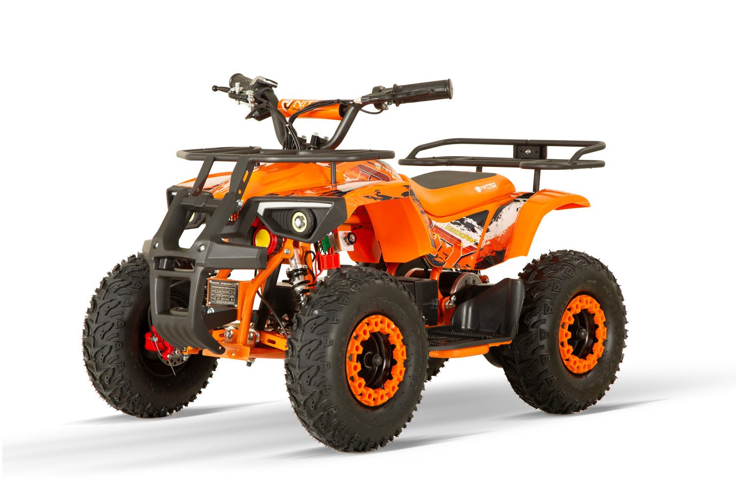 Smarty Elektro-Kinderquad 1200W Eco mini Kinder Quad Dusty BTF profile XL
