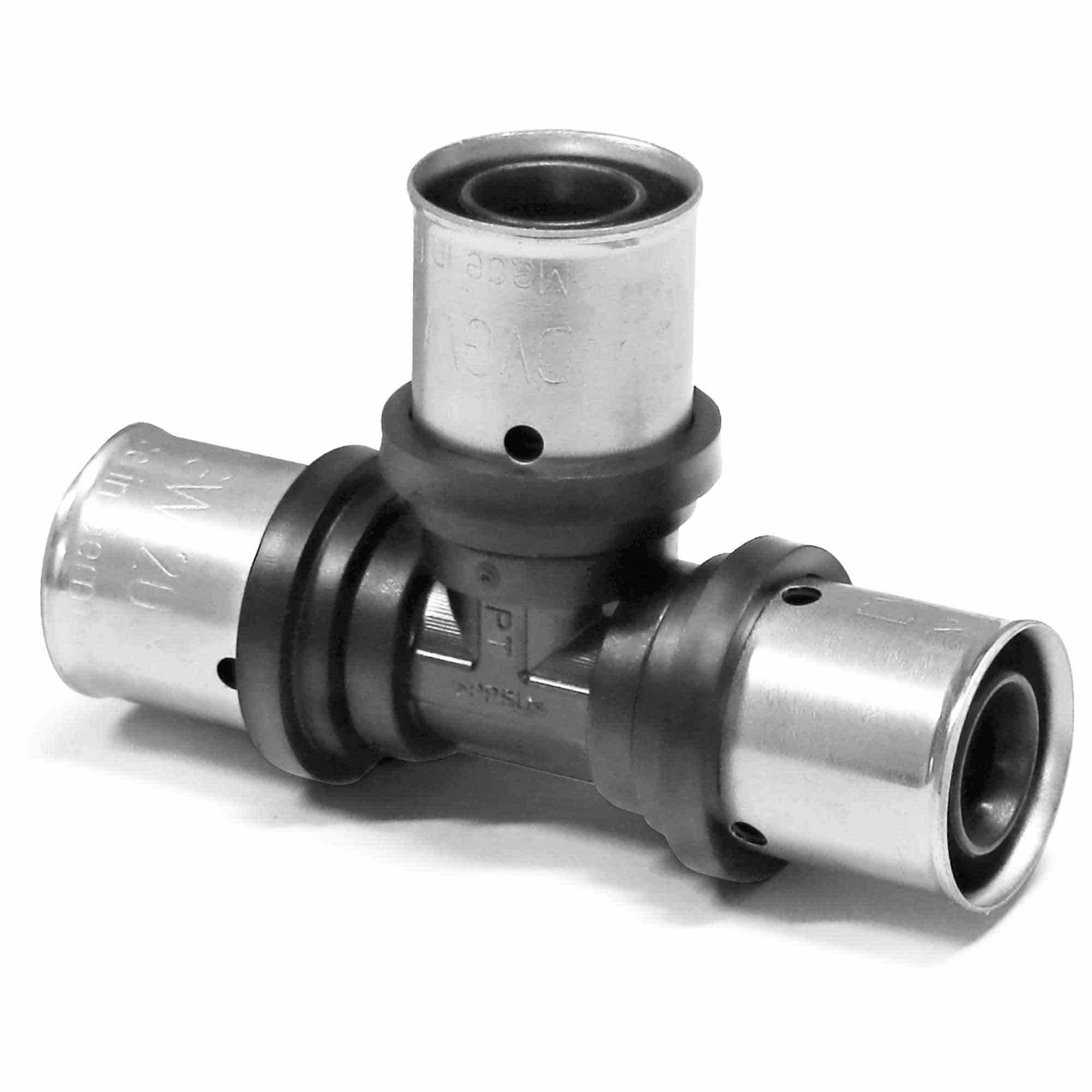 PipeTec Deutschland Pressfitting, Pipetec PPSU Press-T-Stück allseitig für Alu Verbundrohr