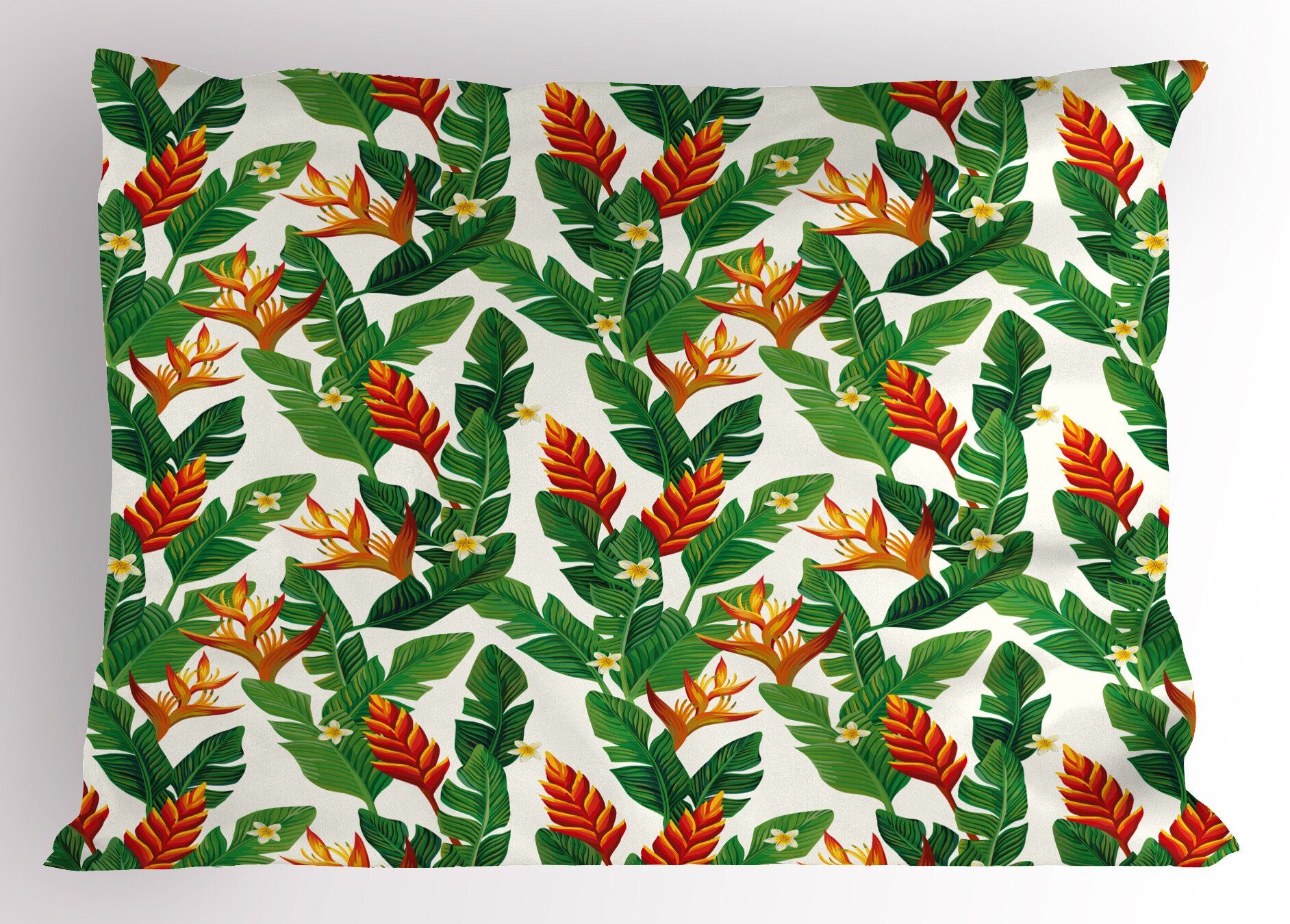 (1 Banana Botanisch Abakuhaus Queen Vibrant Stück), Size Kopfkissenbezug, Kunst Dekorativer Kissenbezüge Leaves Gedruckter