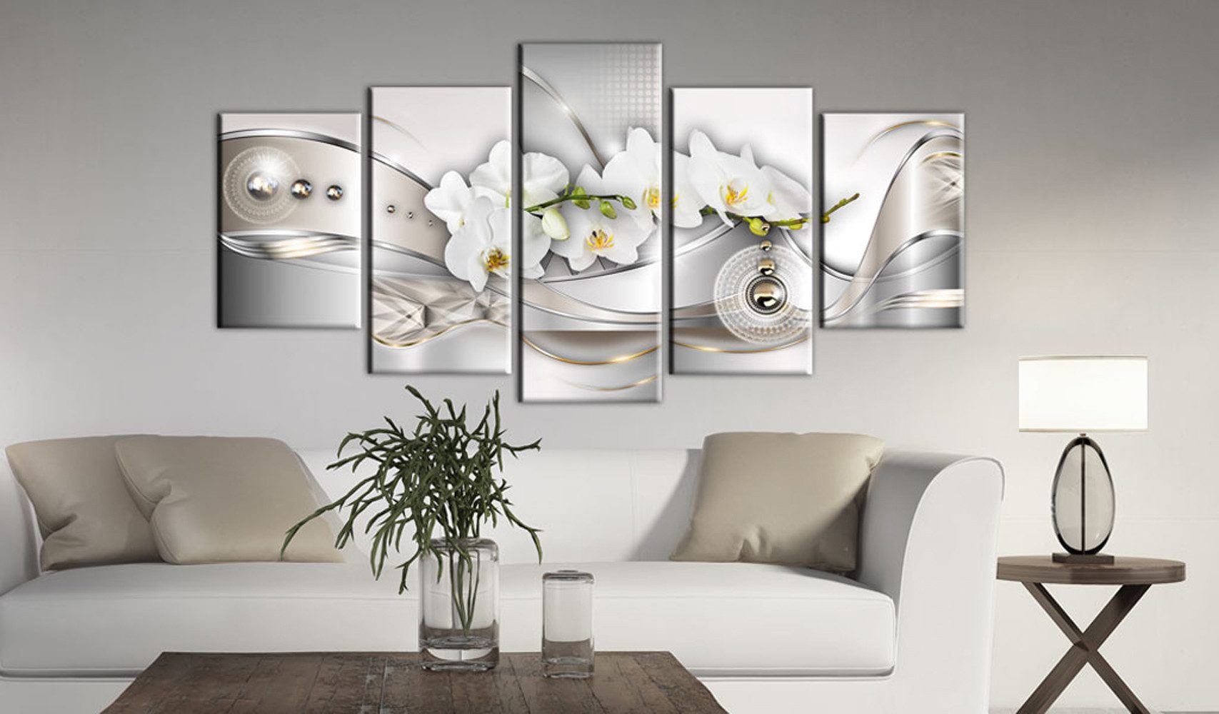 Artgeist Wandbild Pearl Dance of Orchids