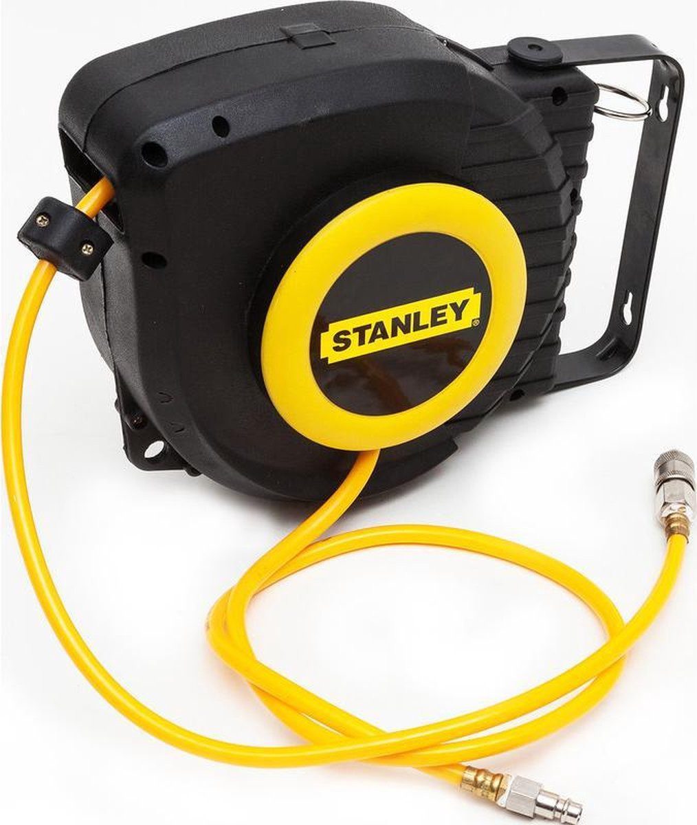 STANLEY Druckluftschlauch Slanghaspel - 6.5 x 10 mm, 9 m - polyurethaan - geel/zwart