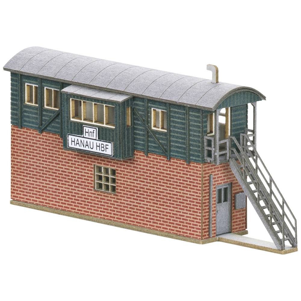Modelleisenbahn-Set Z Bausatz Behelfsstellwerk Hanau