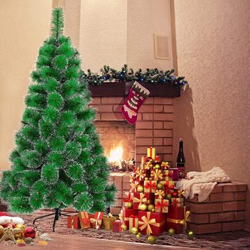 UISEBRT Künstlicher Weihnachtsbaum Christbaum PVC, mit Schnee & Ständer