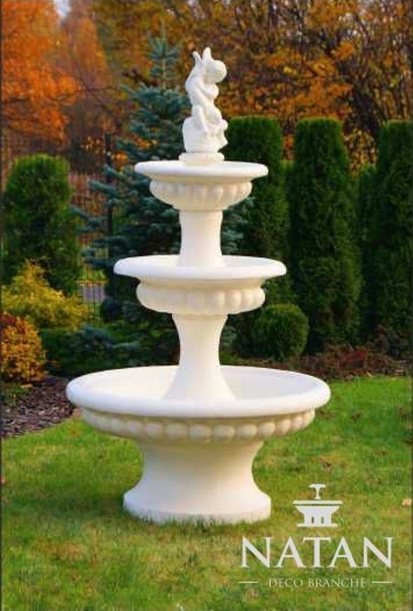 Springbrunnen JVmoebel Neu Brunnen Garten Skulptur Fontaine Zierbrunnen Teich