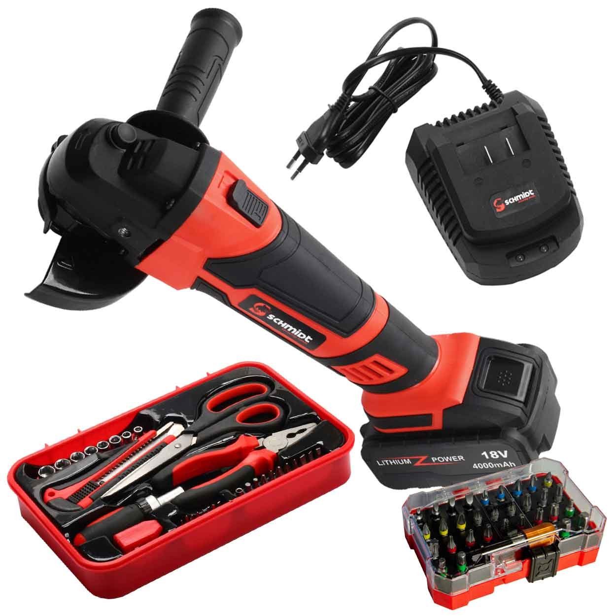 SCHMIDT security tools Akku-Winkelschleifer SCHMIDT security günstig online kaufen
