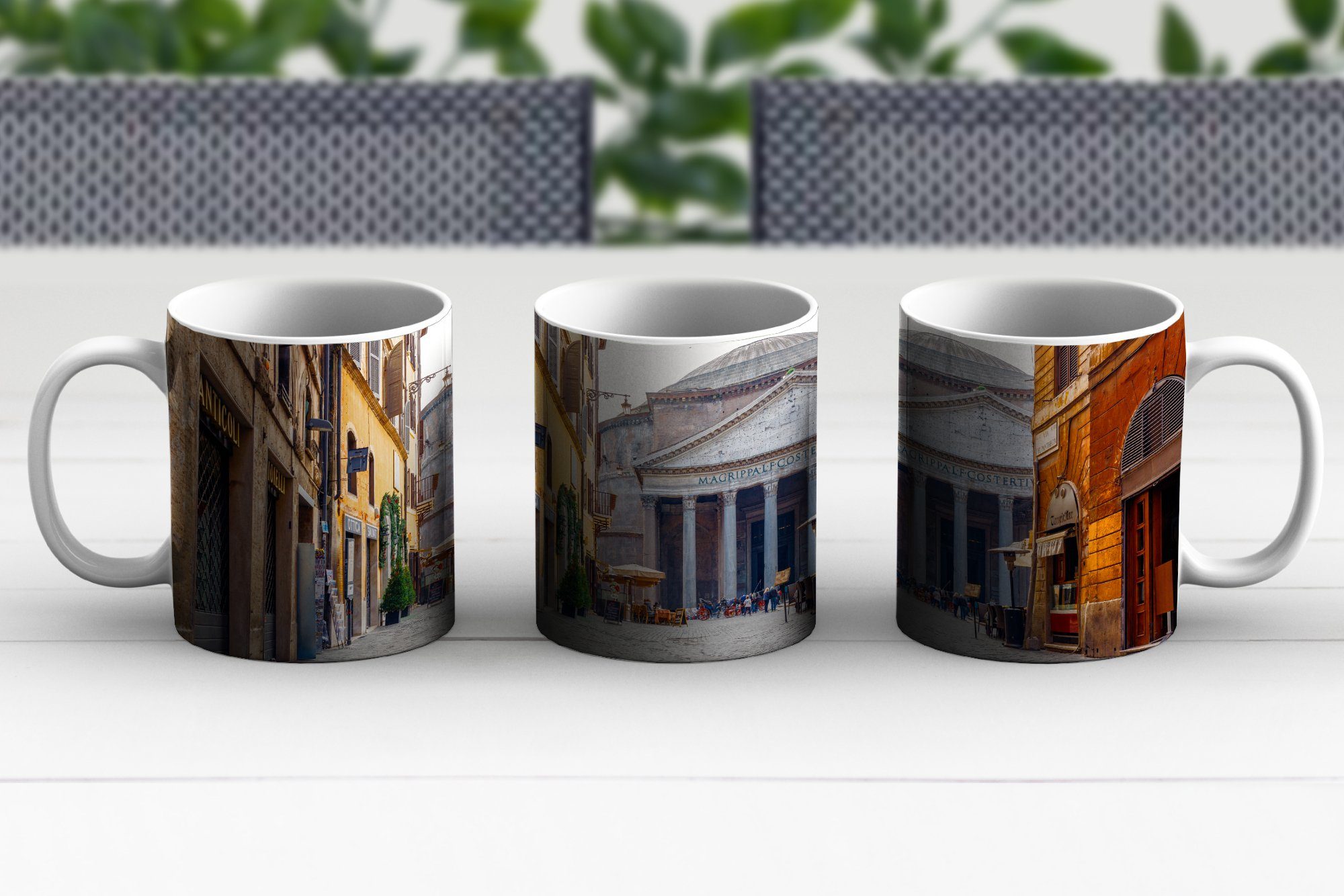 - Teetasse, Becher, Geschenk Rom - Keramik, Italien MuchoWow Kaffeetassen, Tasse Teetasse, Bauwerke,