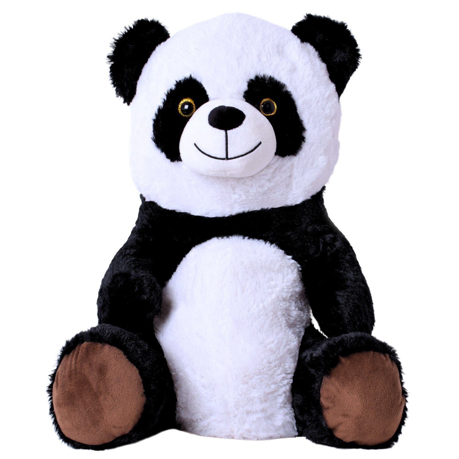 TE-Trend Kuscheltier Panda 30 cm Plüschtier Bär Pandabär sitzend, aus super günstig online kaufen