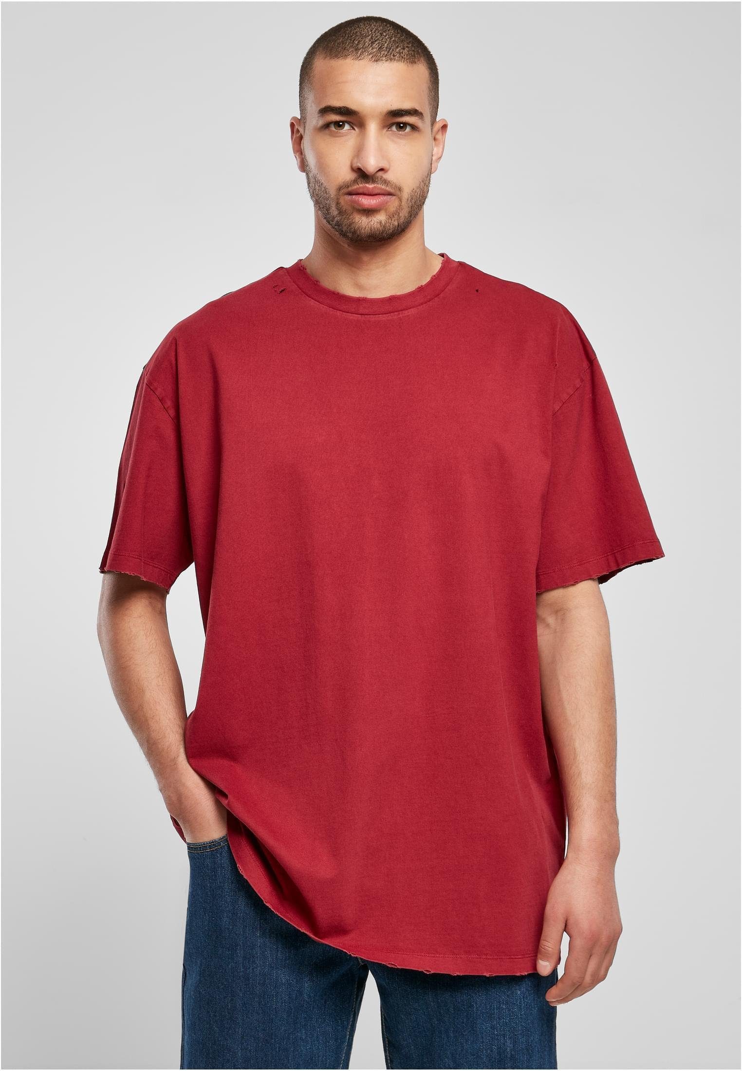 Rundhalsshirt Oversized Distressed Tee Männer T-Shirt