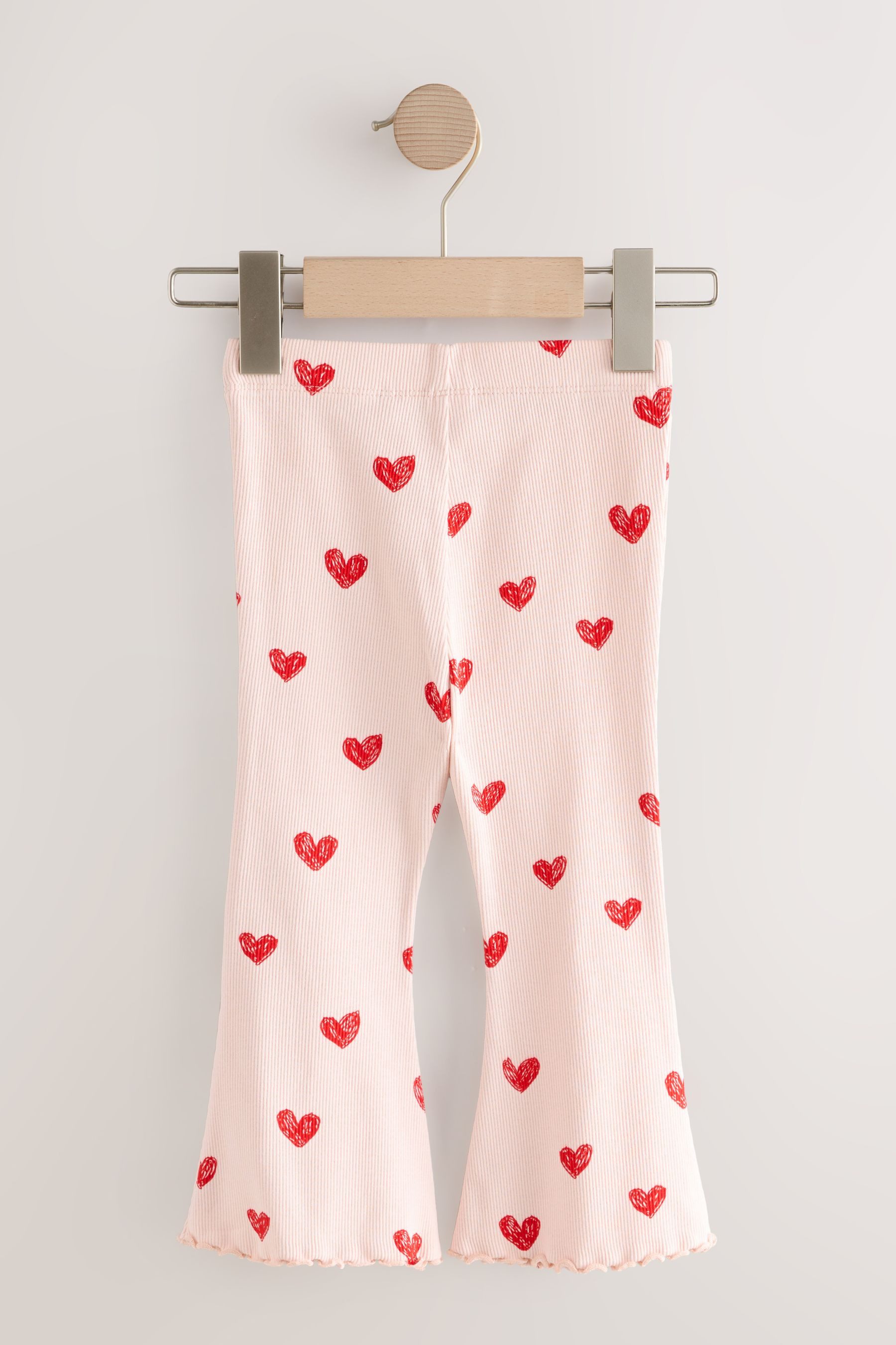 Next Leggings Gerippte Leggings mit ausgestelltem Bein (1-tlg)