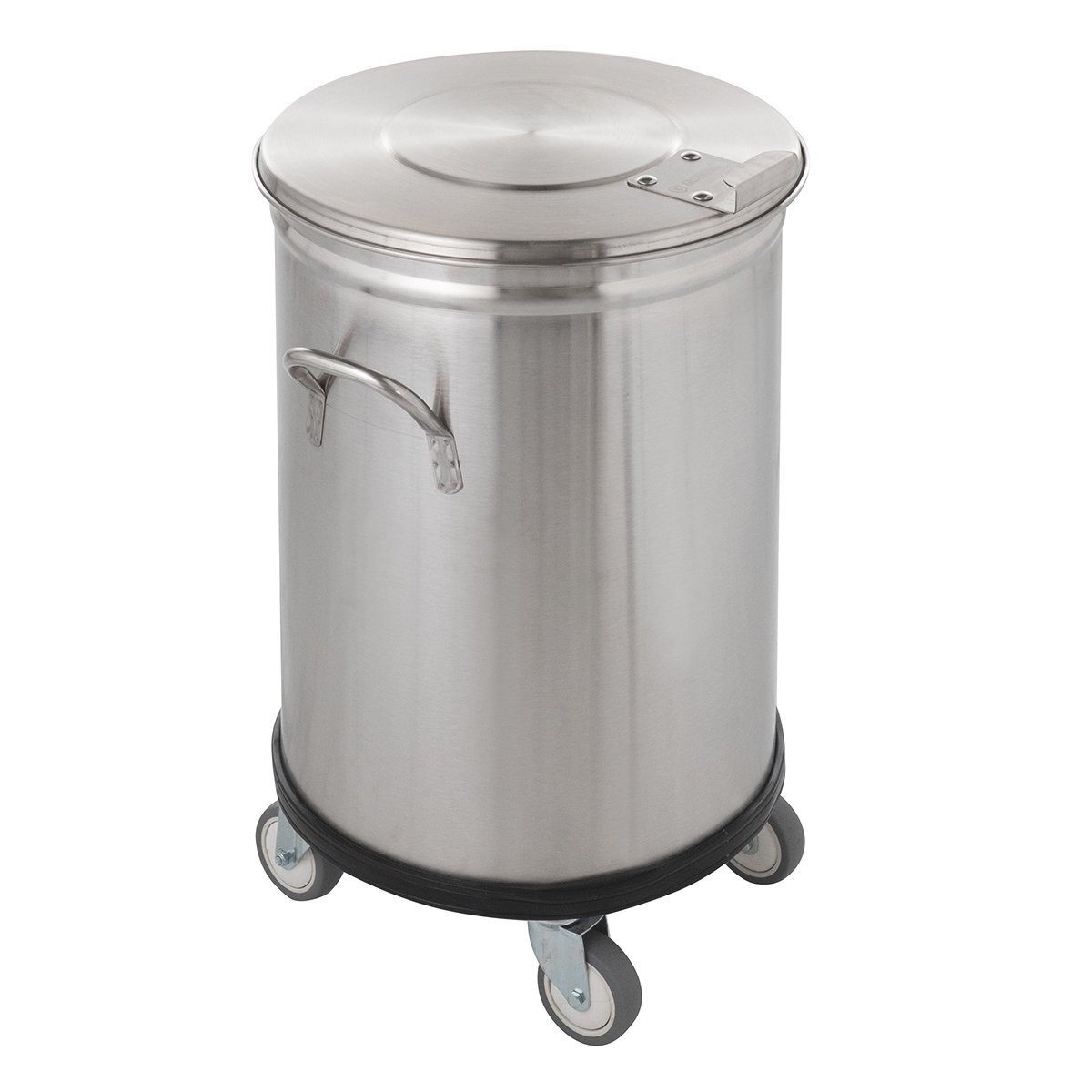 GastroHero Müllsackständer Abfallbehälter 50 Liter Edelstahl mit Deckel Gastro
