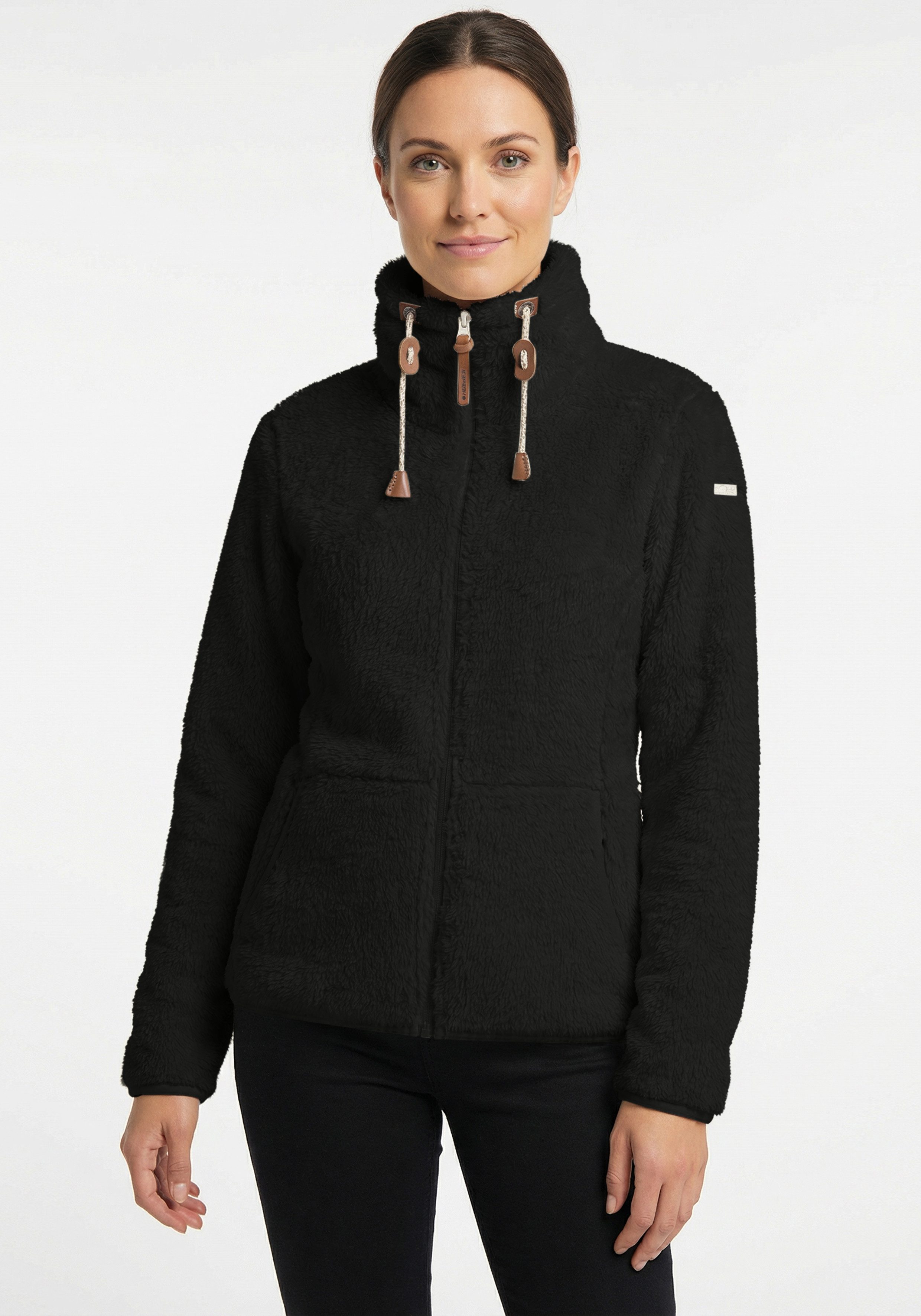 Icepeak Fleecejacke ICEPEAK COLONY sportlicher Stil, mit Reißverschluss, schnell trocknendes Material