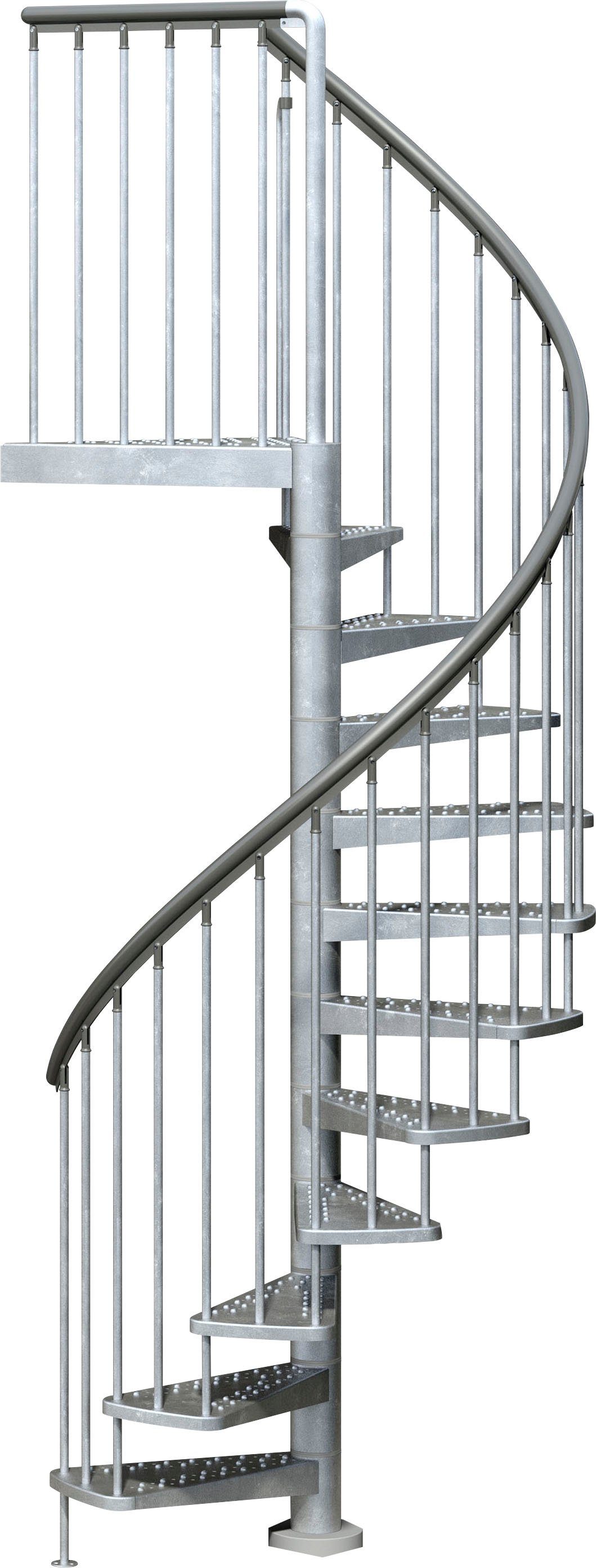Stufen Gardenspin, offen cm, Dolle 352,5 bis für Außentreppe Geschosshöhen