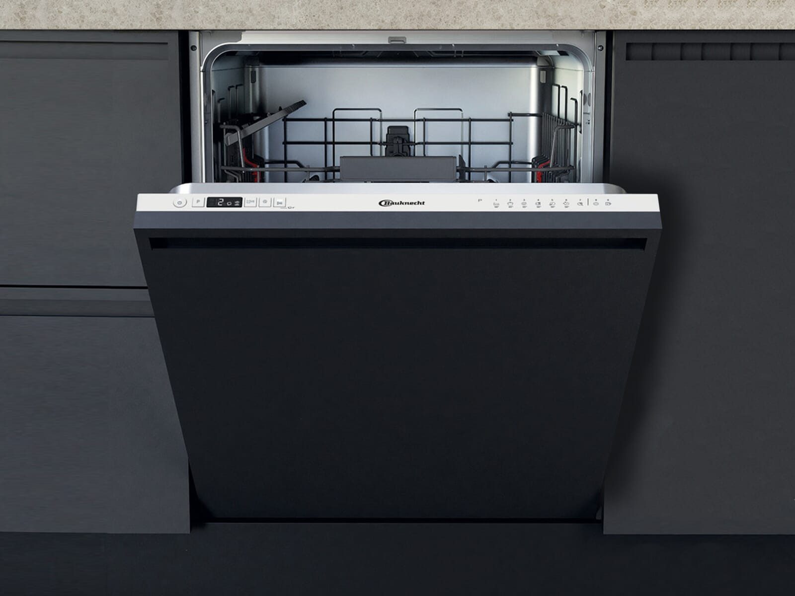 BAUKNECHT vollintegrierbarer Посудомоечные машины 869991663750, 9.5 l, 14 Maßgedecke, Energiesparfunktion ECO