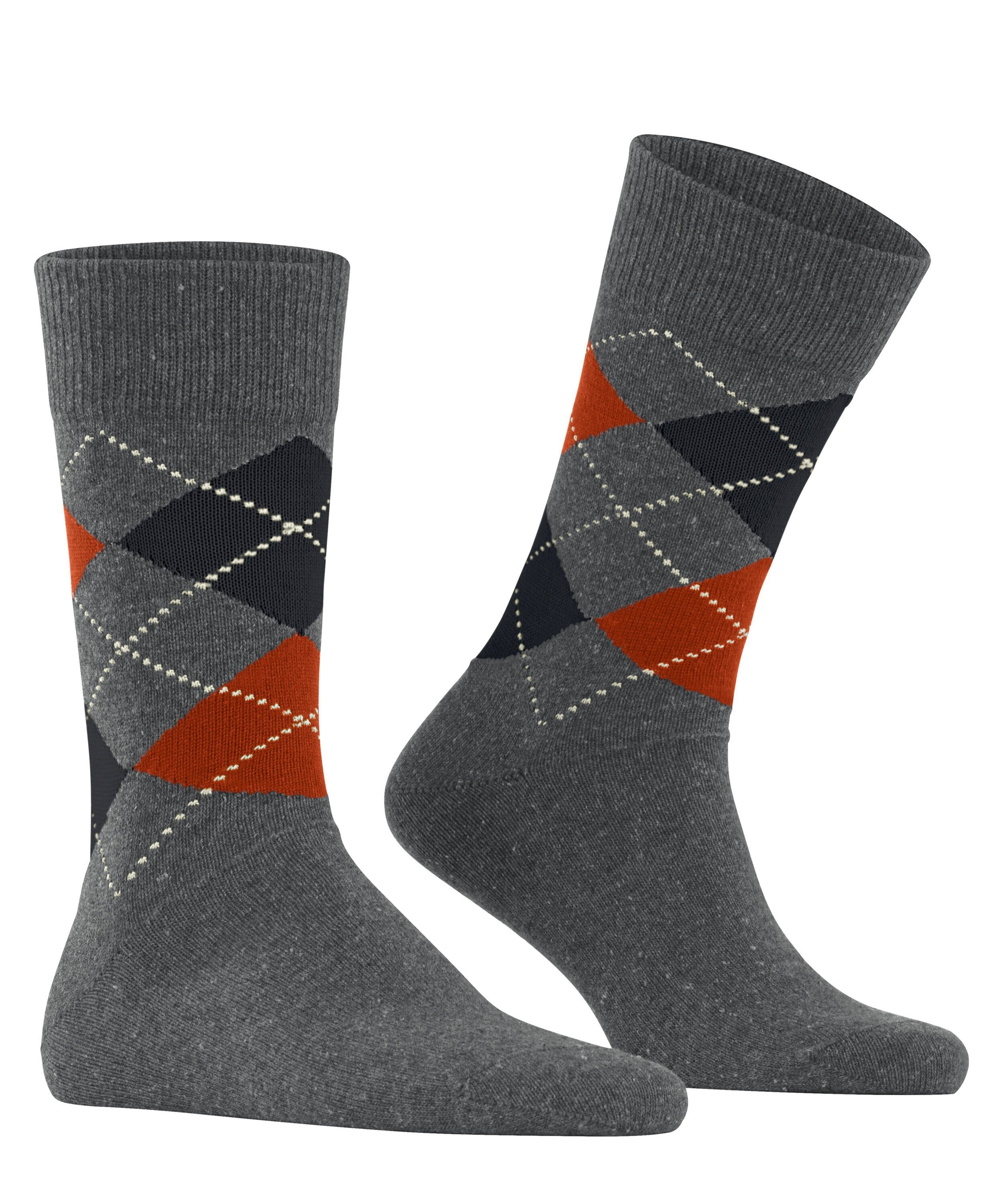 Burlington Socken Tweed (1-Paar) (3971) charcoal Argyle new