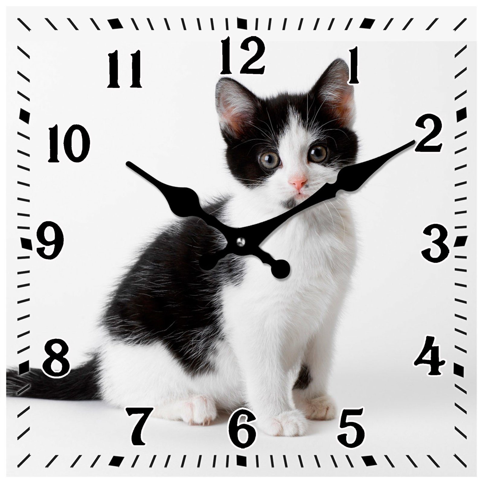 HTI-Line Tischuhr Tischuhr Katze