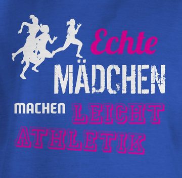 Shirtracer T-Shirt Echte Mädchen machen Leichtathletik Kinder Sport Kleidung
