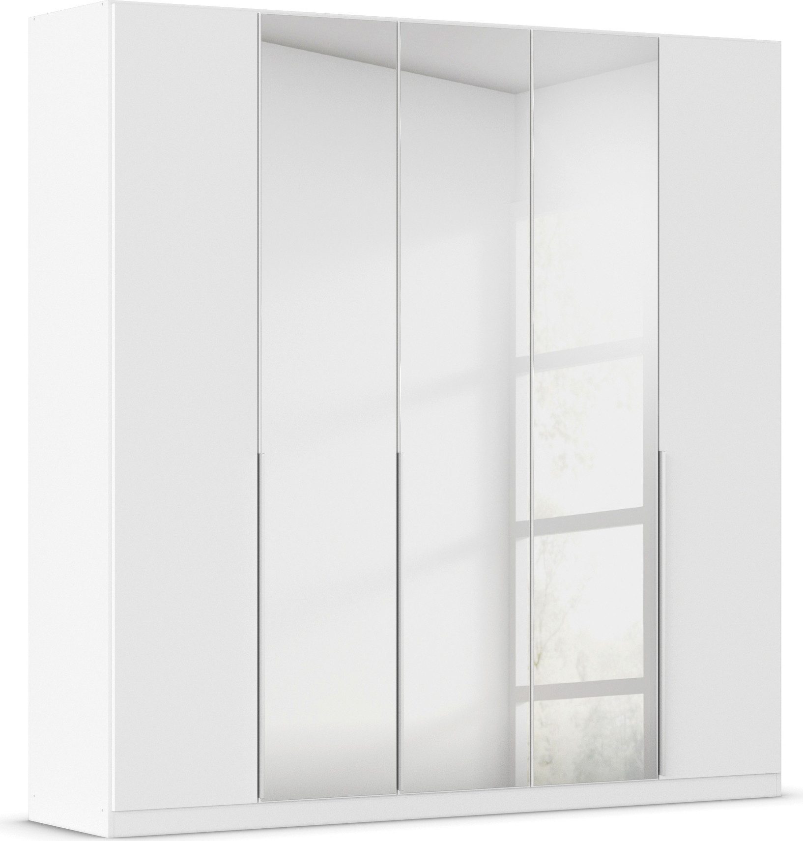 OTTO home Drehtürenschrank Kleiderschrank Schrank Garderobe AGORDO mit Dekor- oder Hochglanzfront (in zwei Griff-Farben, Breiten 91-405 cm) durchdachte Innenausstattung, in 8 Breiten und 2 Höhen MADE IN GERMANY