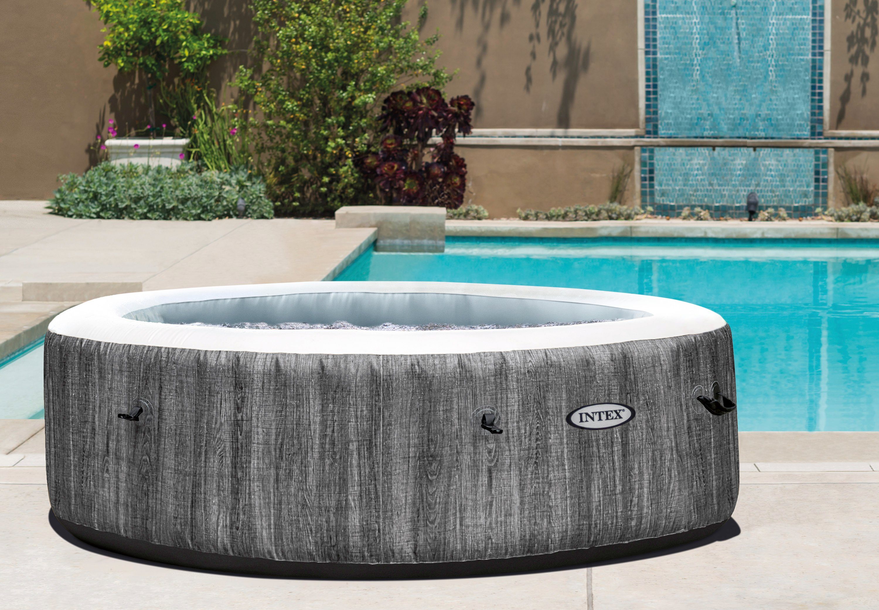 Intex Whirlpool PureSpa™ Bubble Massage Greywood Deluxe, 7-tlg., ØxH:  216x71 cm
