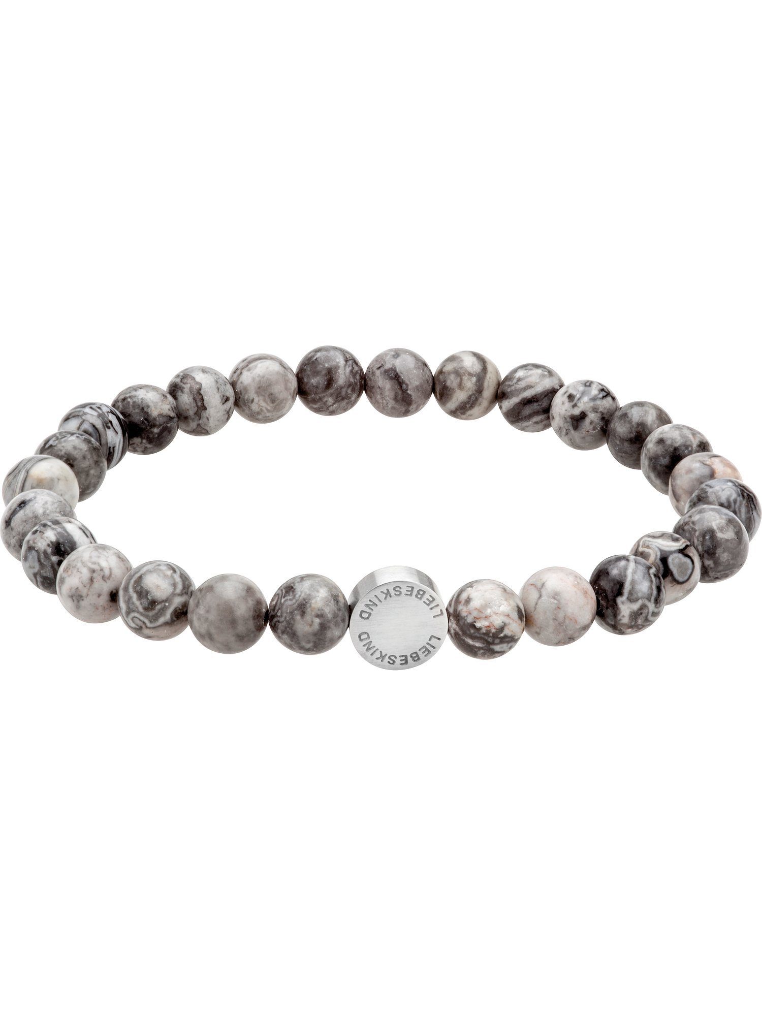 Edelstahlarmband Liebeskind Damen-Armband Stein, Edelstahl Jaspis