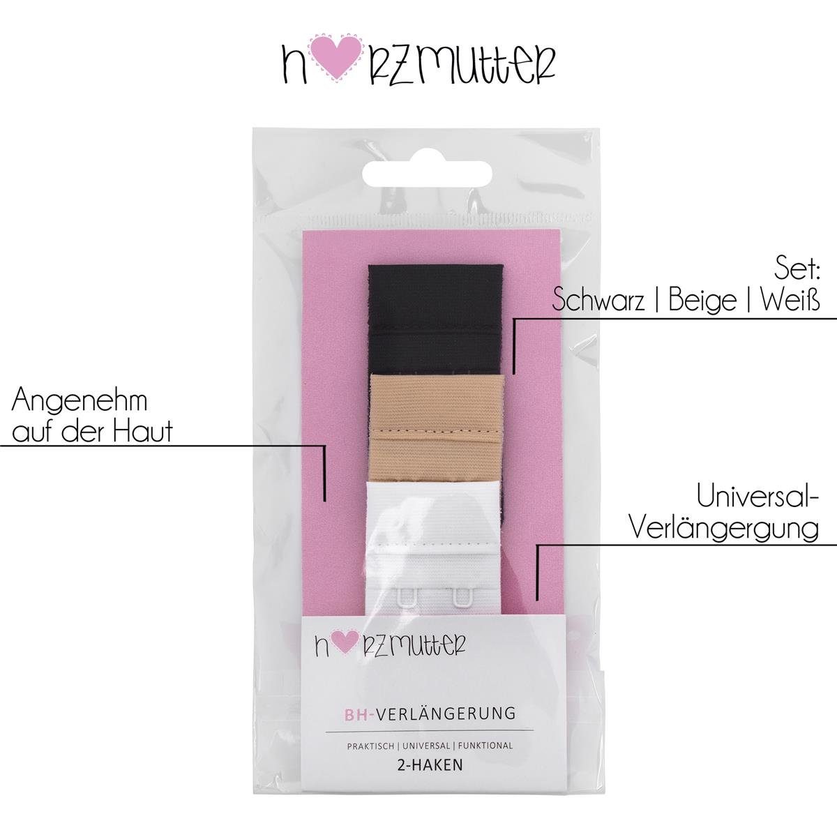 Herzmutter BH-Verlängerung BH-Verlängerung HERZMUTTER (9000) 2er-Haken
