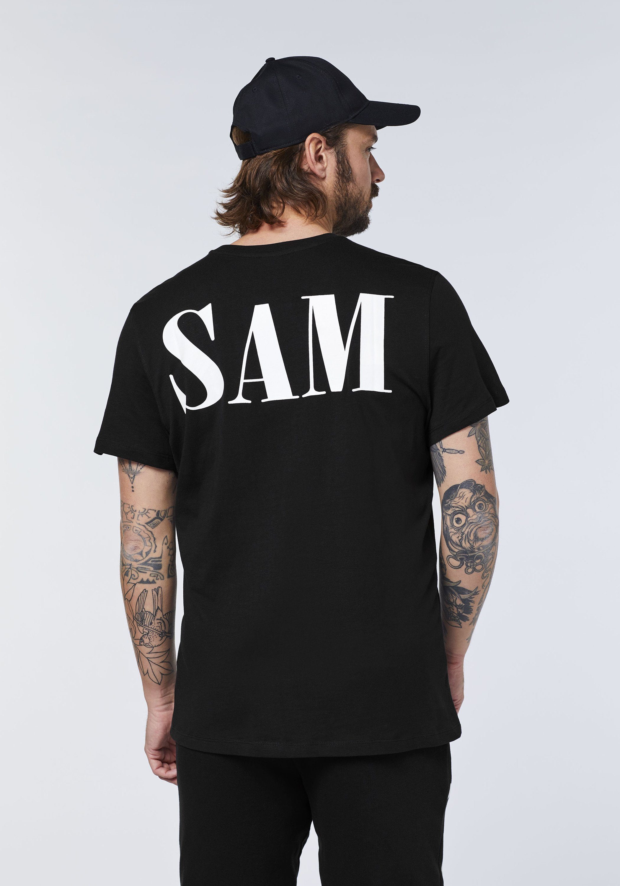 Uncle Sam Print-Shirt Print Logo 19-3911 Beauty mit Black