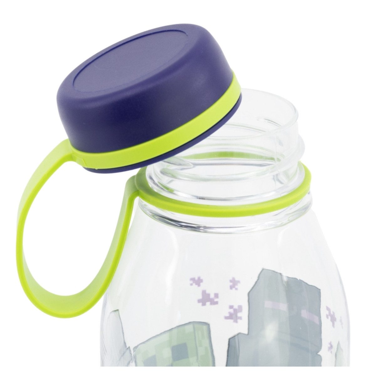 Minecraft Trinkflasche Kinder Wasserflasche 650 ml Ecozen Adventure Bottle mit Trageschlaufe
