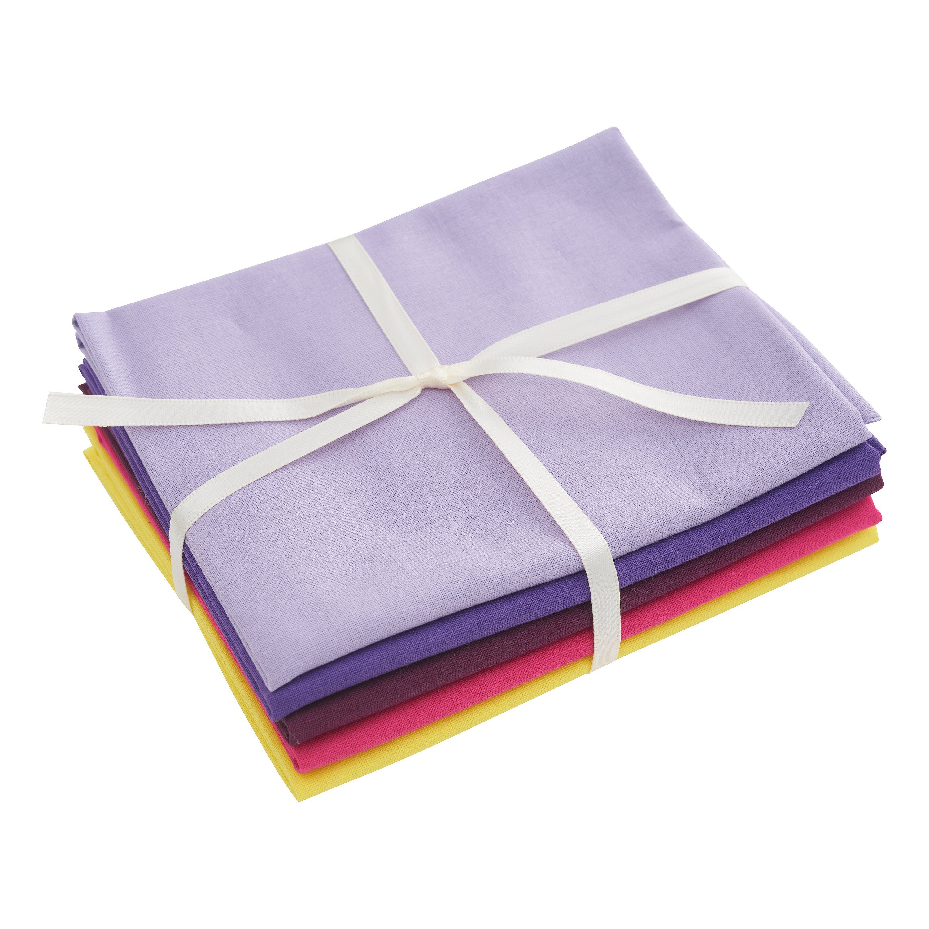 stafil Stoff Patchy Uni Lavendel-Beere, 5 Stück 55 cm x 45 cm