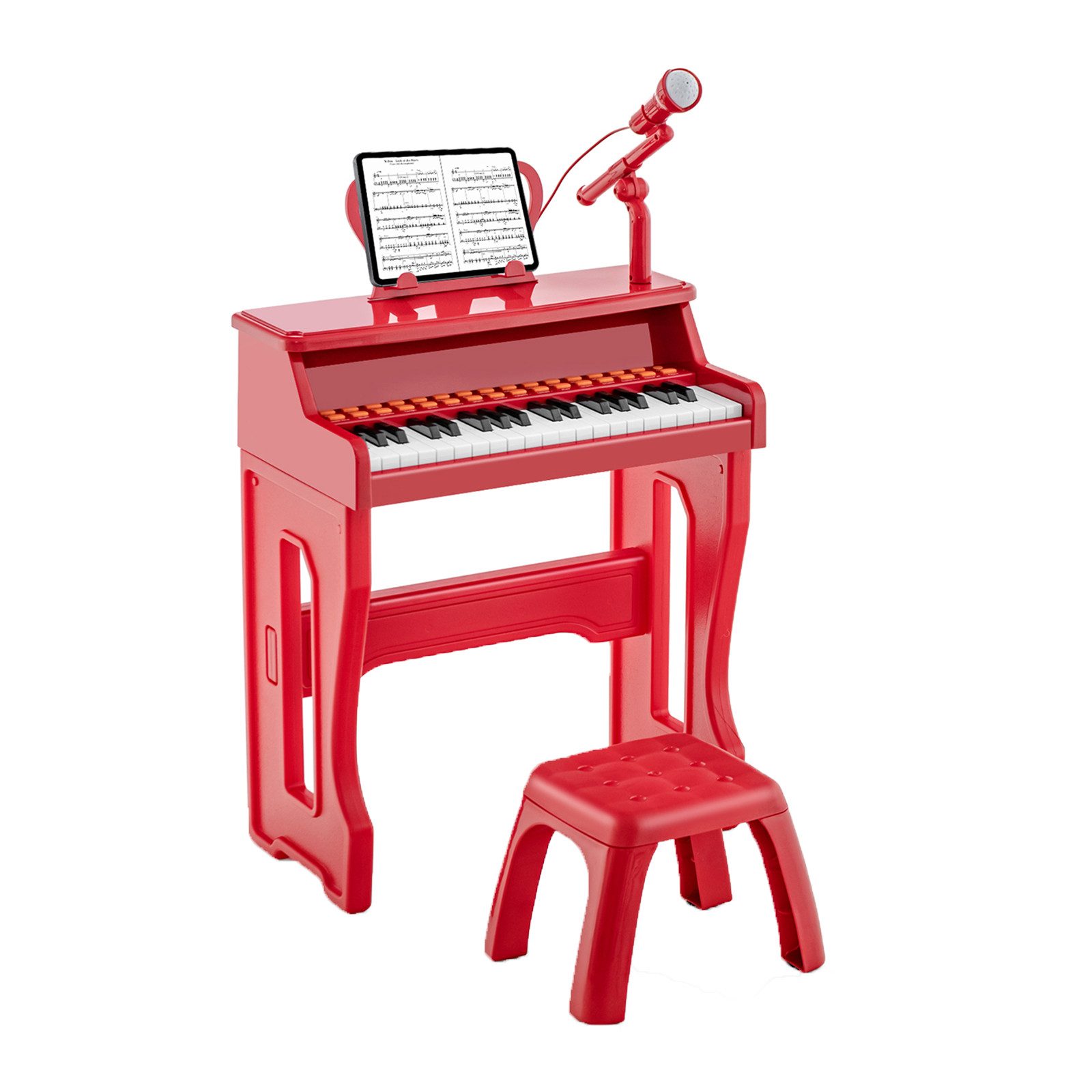 COSTWAY Spielzeug-Musikinstrument 37 Tasten Keyboard, mit Mikrofon günstig online kaufen