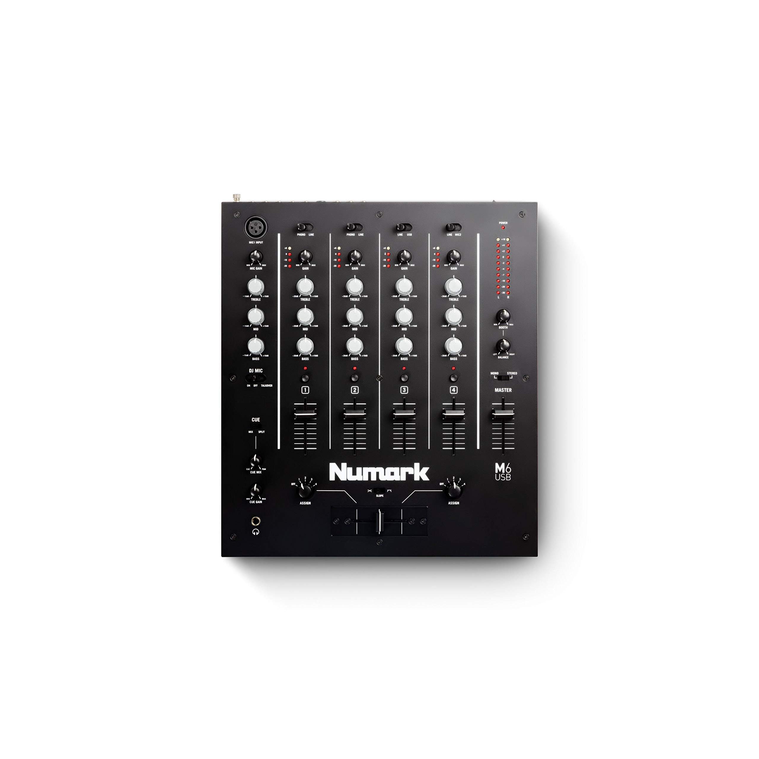 Numark Mischpult, (M6 USB Black, DJ-Mixer, DJ-Clubmixer), M6 USB Black - DJ Mixer