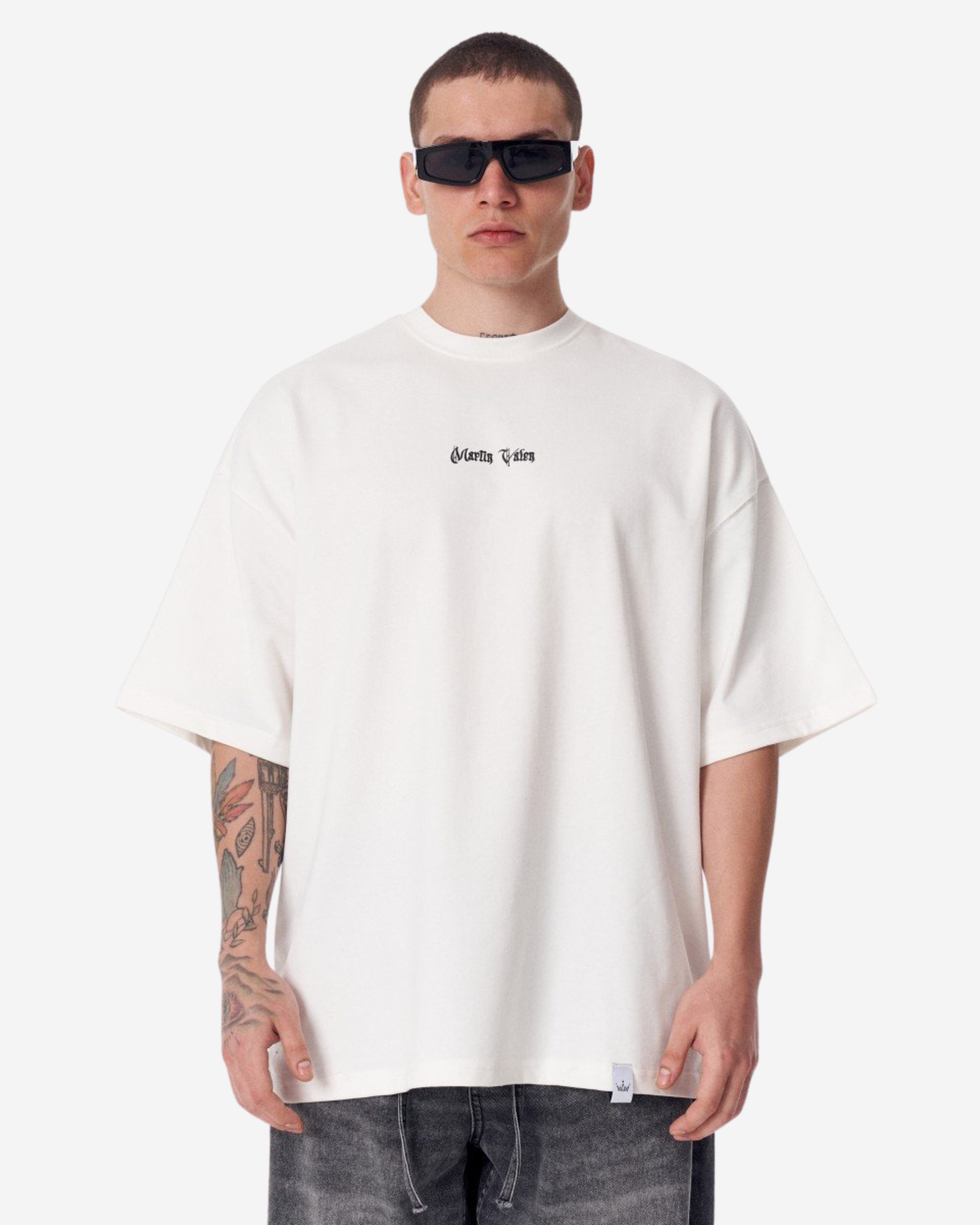 Martin Valen T-Shirt Erbe Fusion Weißes T-Shirt - Groß