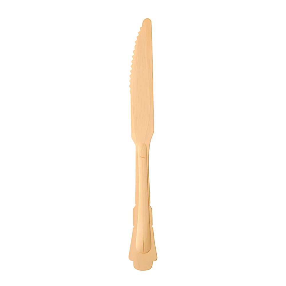 PAPSTAR Einwegmesser Messer, Holz pure 20,5 cm Vintage 50 Stk