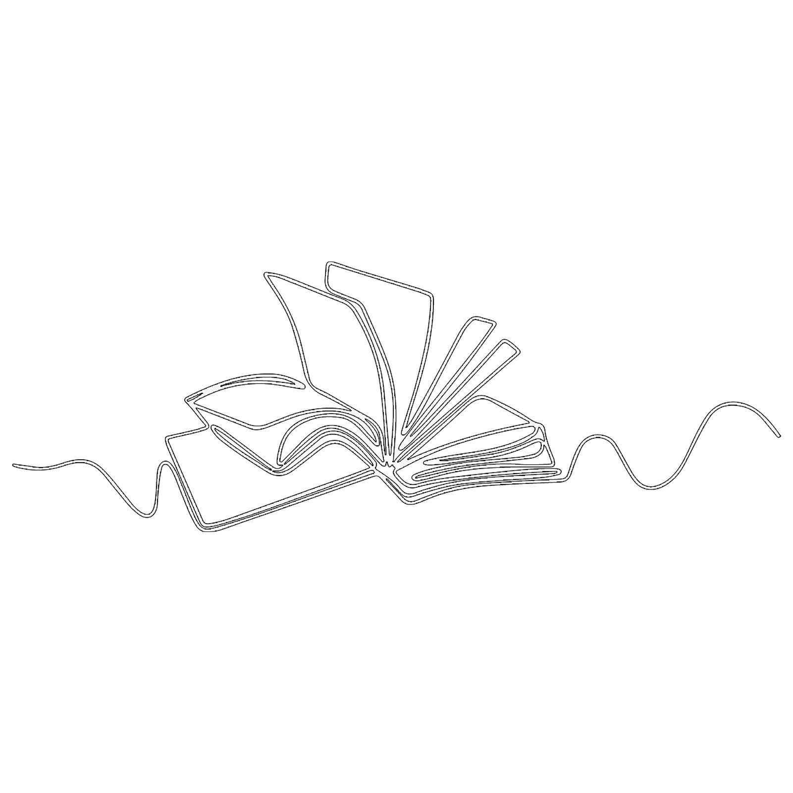 Jumpeak Wanddekoobjekt Metall Wanddekoration Buch,Dekoration Wohnzimmer,Schlafzimmer Deko, Minimalistische Linien Wanddeko für Zuhause,Hergestellt aus Metall