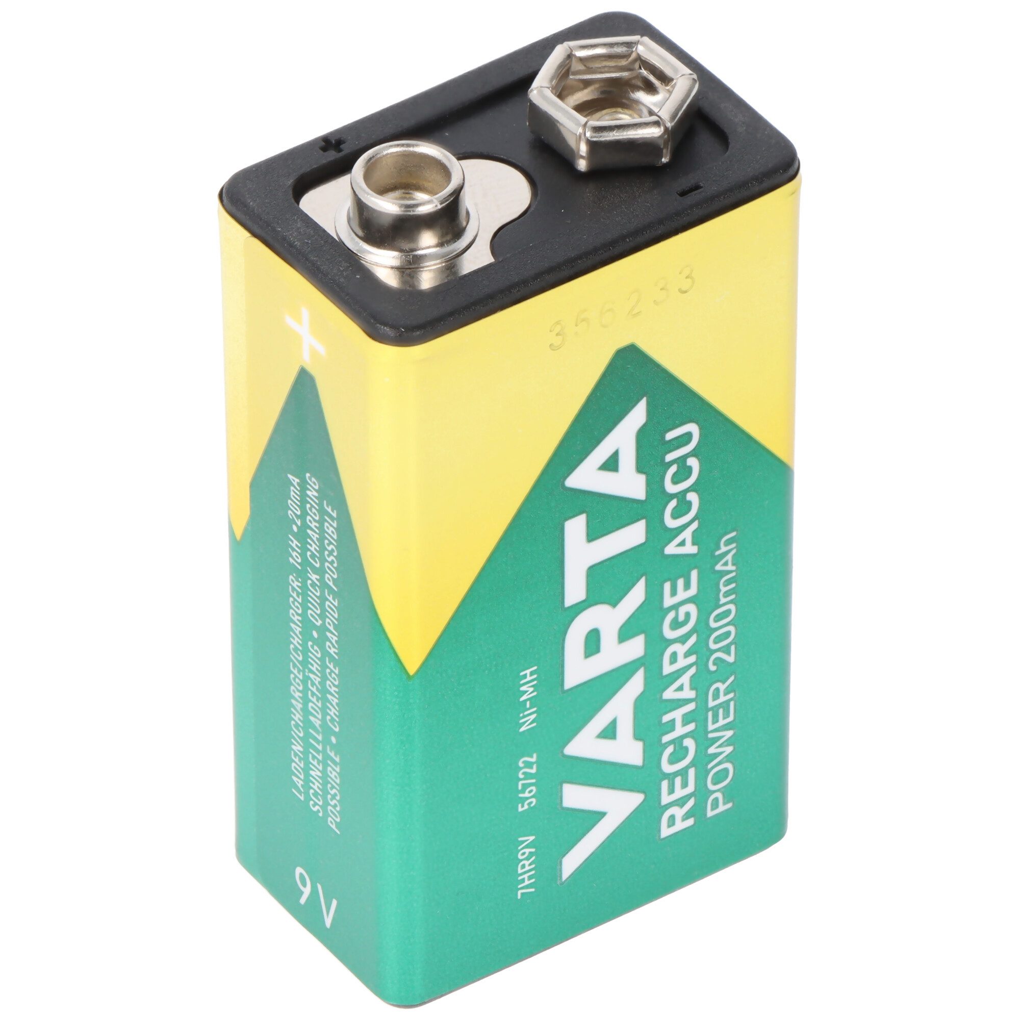 VARTA 9 Volt NiMH Akku Varta PowerReady2Use 200mAh 567122 Akku 200 mAh (9,0 V)